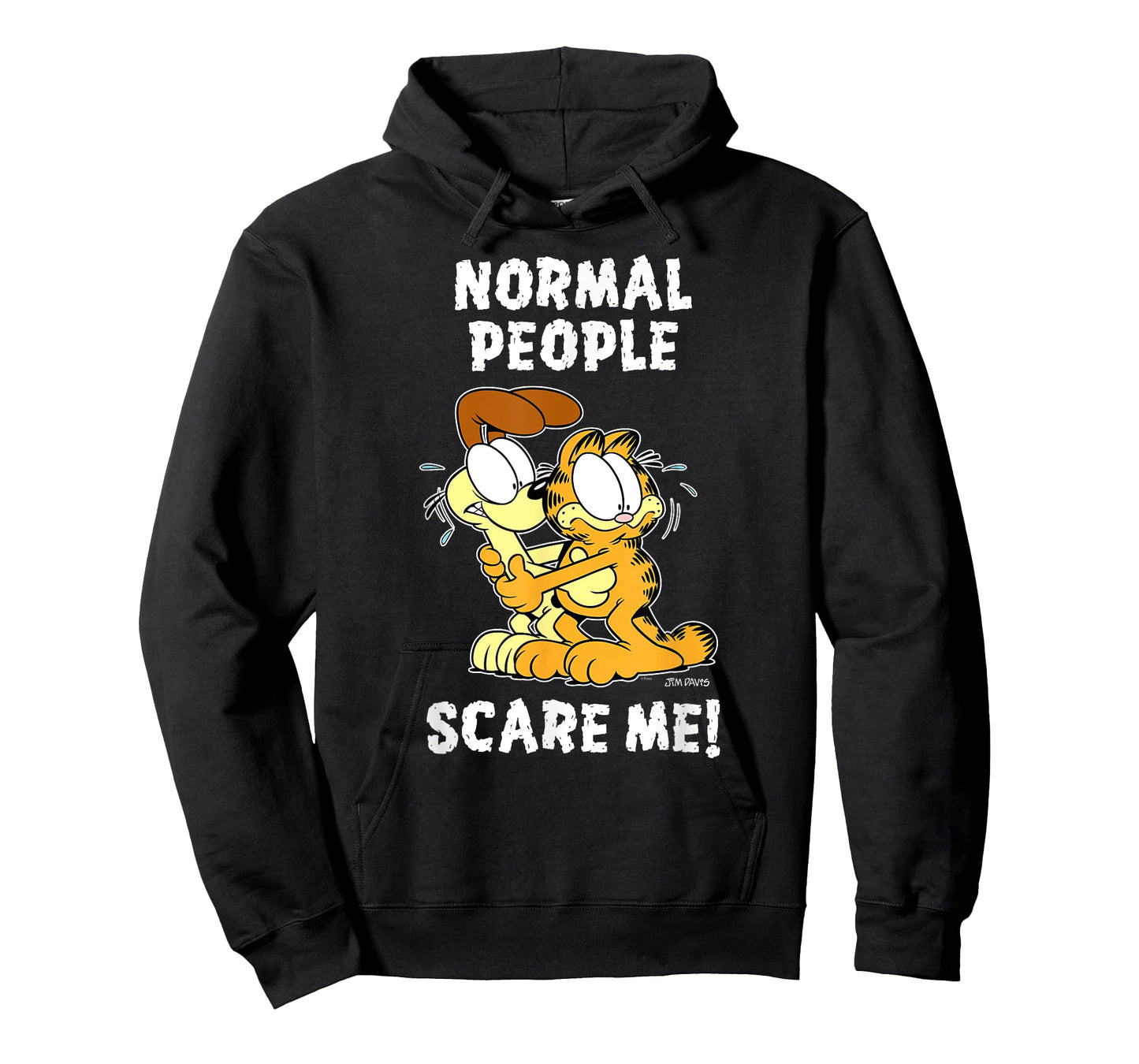 Garfield Normal People Scare Me Halloween Cartoon Cat T-Shirt