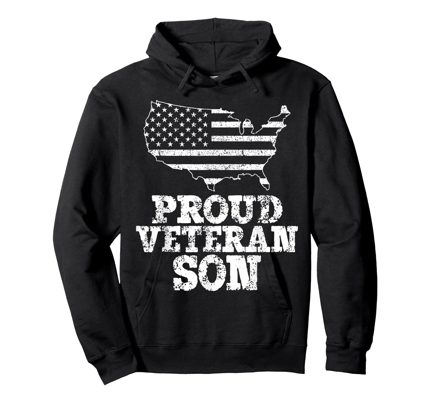 Proud Veteran Son American Flag Design Women Kids Men T-Shirt