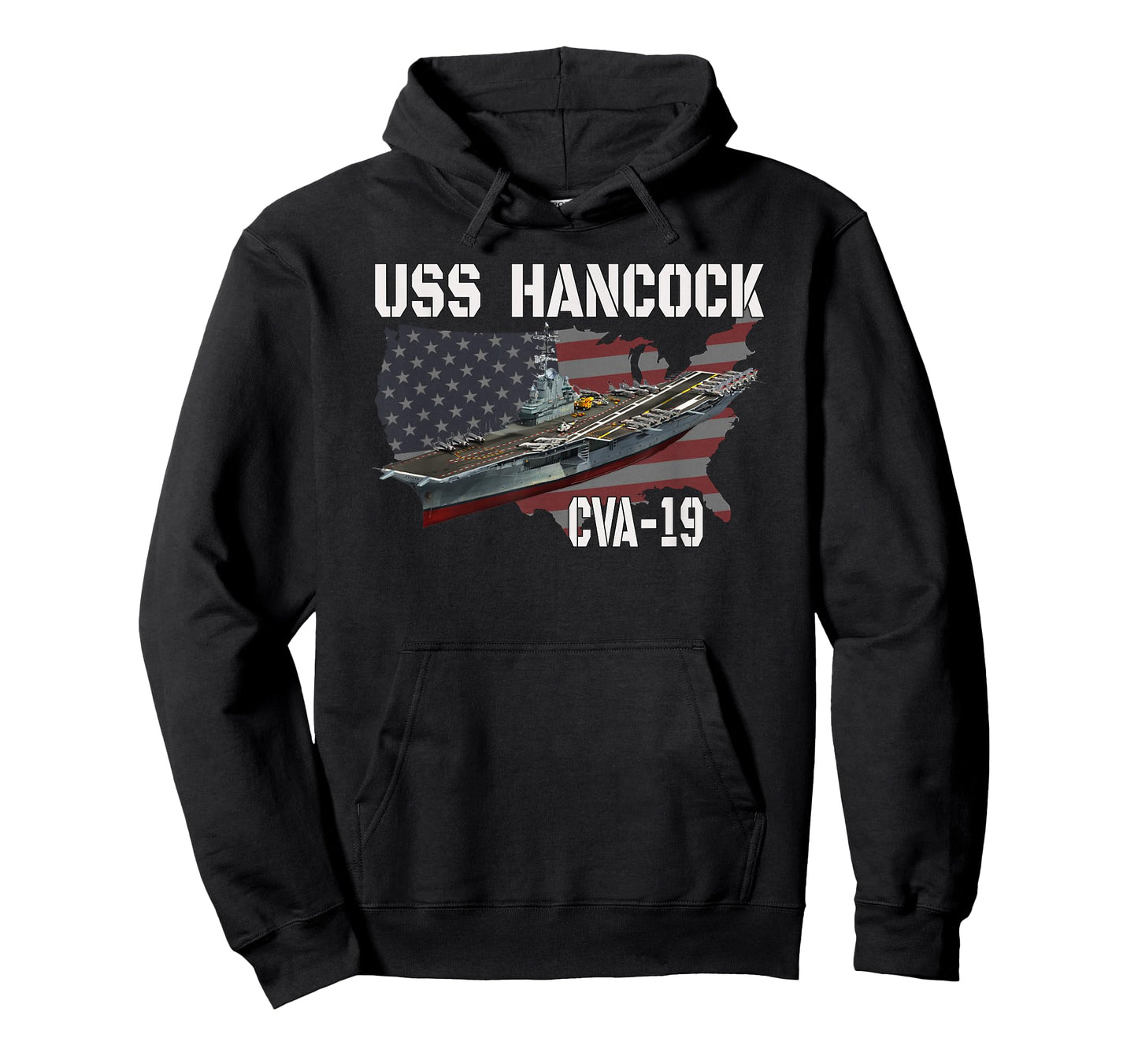 USS Hancock CVA-19 Aircraft Carrier Veterans Day Fathers Day T-Shirt