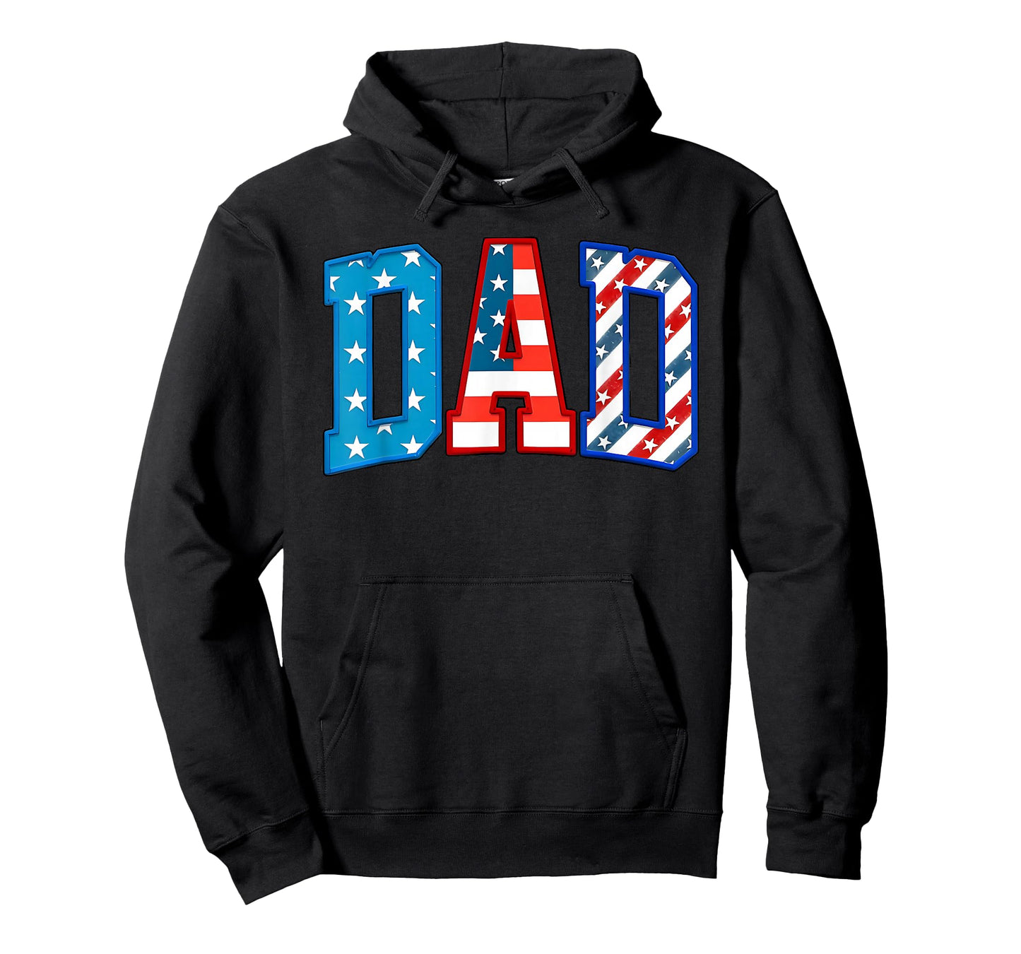 Dad USA American Flag Freedom Patriotic Happy 4th of July T-Shirt
