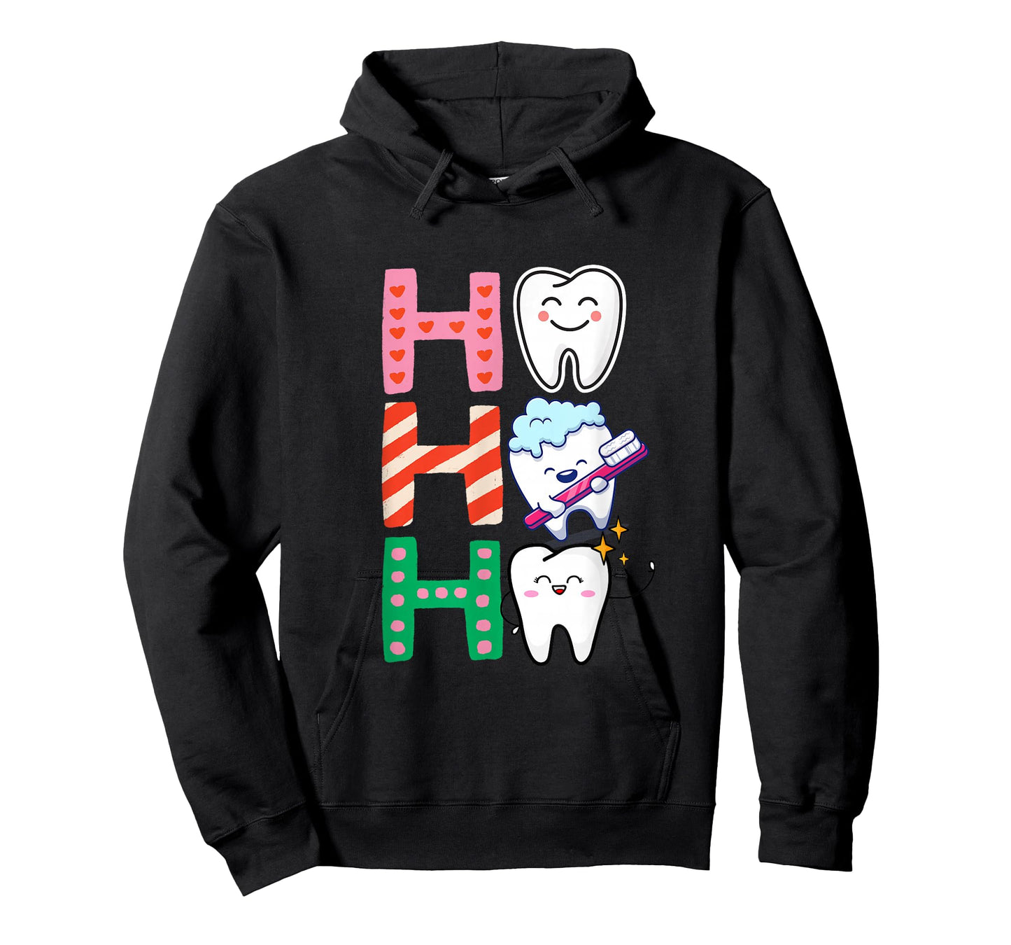 Funny Tooth Christmas Dentist Xmas Dental Assistant Ho Ho Ho T-Shirt