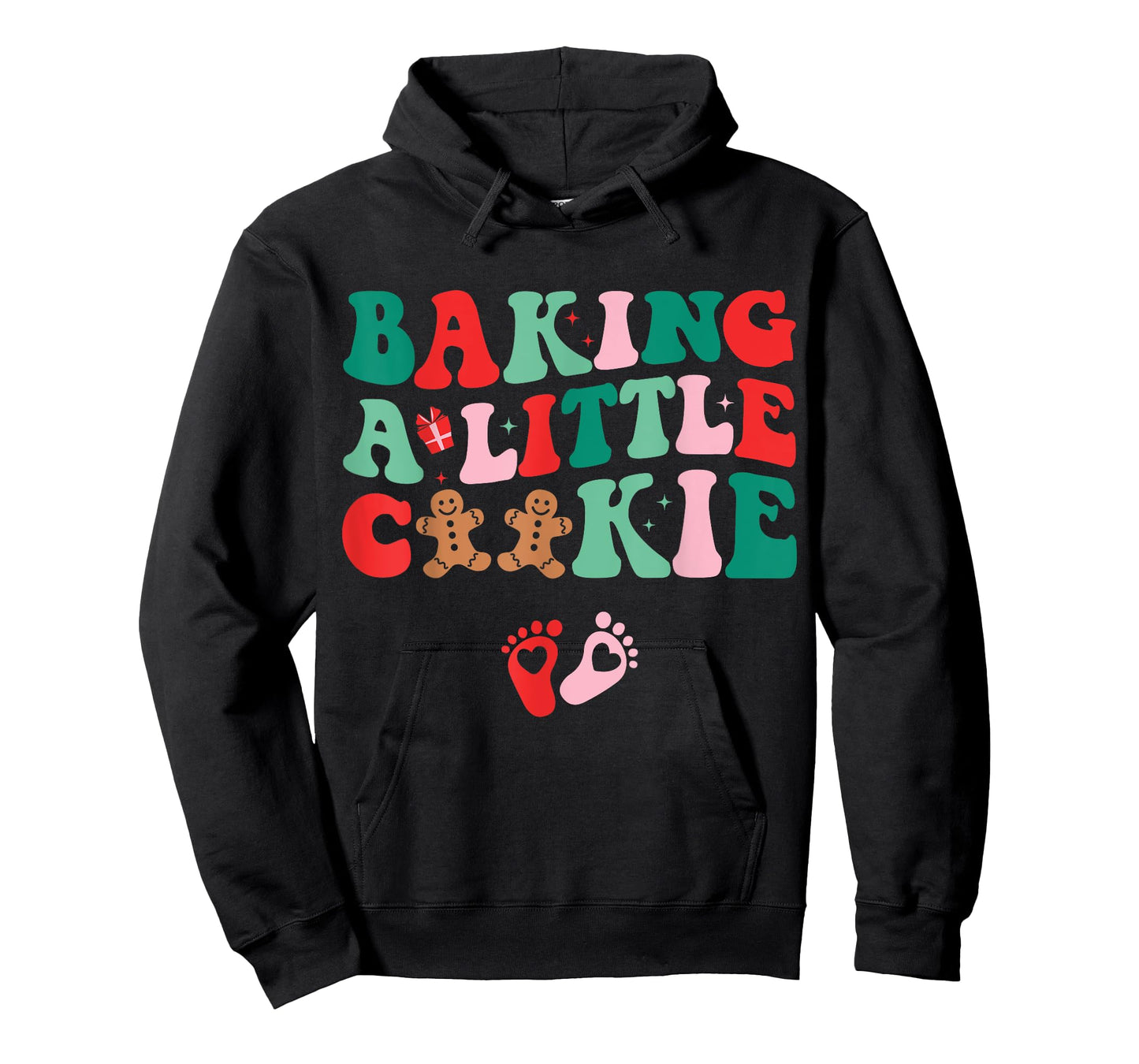 Baking A Little Cookie Cute Christmas Pregnancy Announcement T-Shirt