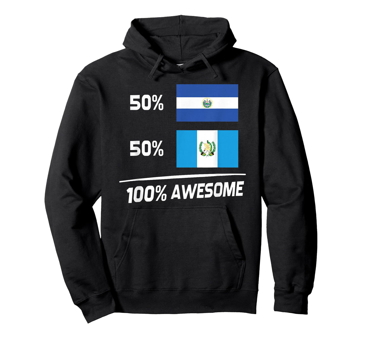 Half Salvadorian Half Guatemalan El Salvador Guatemala Flag T-Shirt