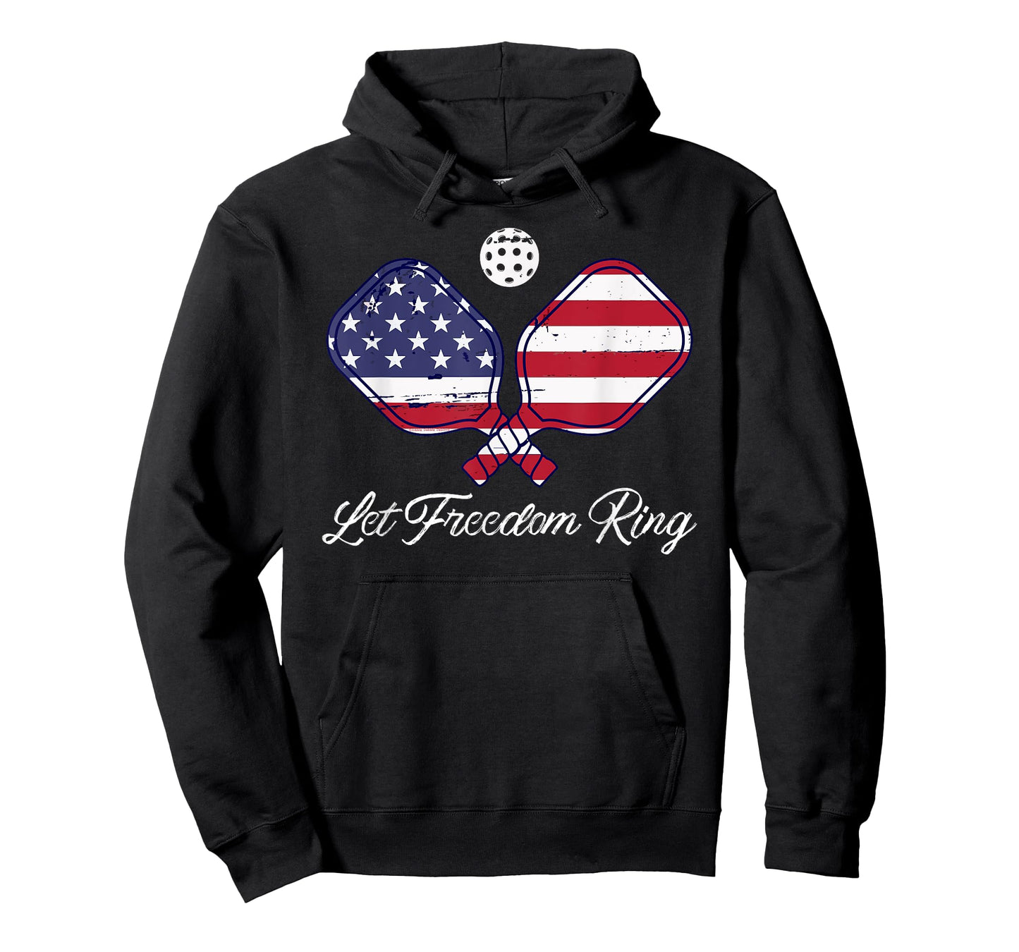 Patriotic Pickleball Let Freedom Ring 4th of July Pickleball T-Shirt for Women Kids Men