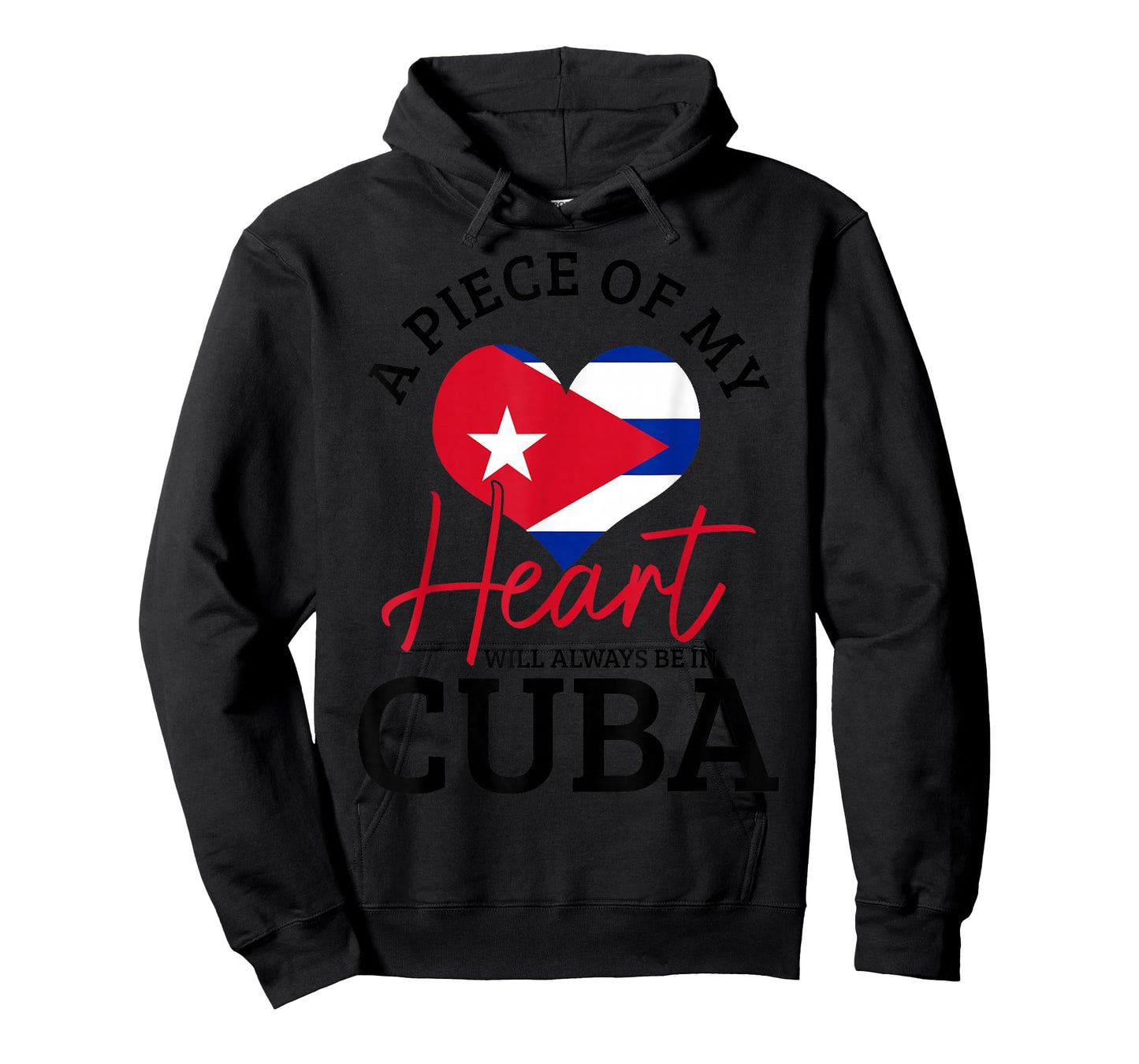 A Peace Of My Heart Will Always In Cuba Cuban Flag Pride T-Shirt