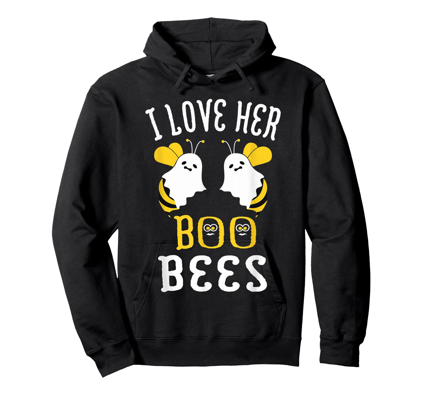 Boo Bees Halloween Couple I Love Her Matching Costume T-Shirt