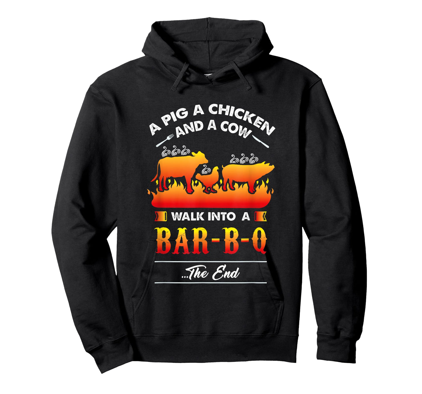 A Pig, A Chicken, And A Cow Walk Into A Barbecue Bar-B-Q T-Shirt