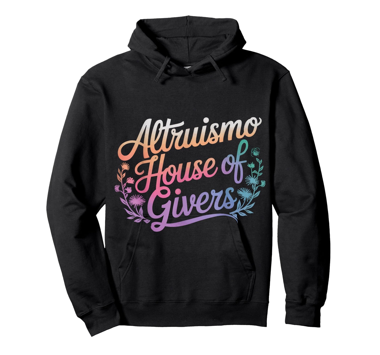 Altruismo House Of Givers T-Shirt - Unisex-Adult, Educators, Students, Altruistic Individuals - Black - Small - Short Sleeve - Modern - Crew Neck - Polyester 100%
