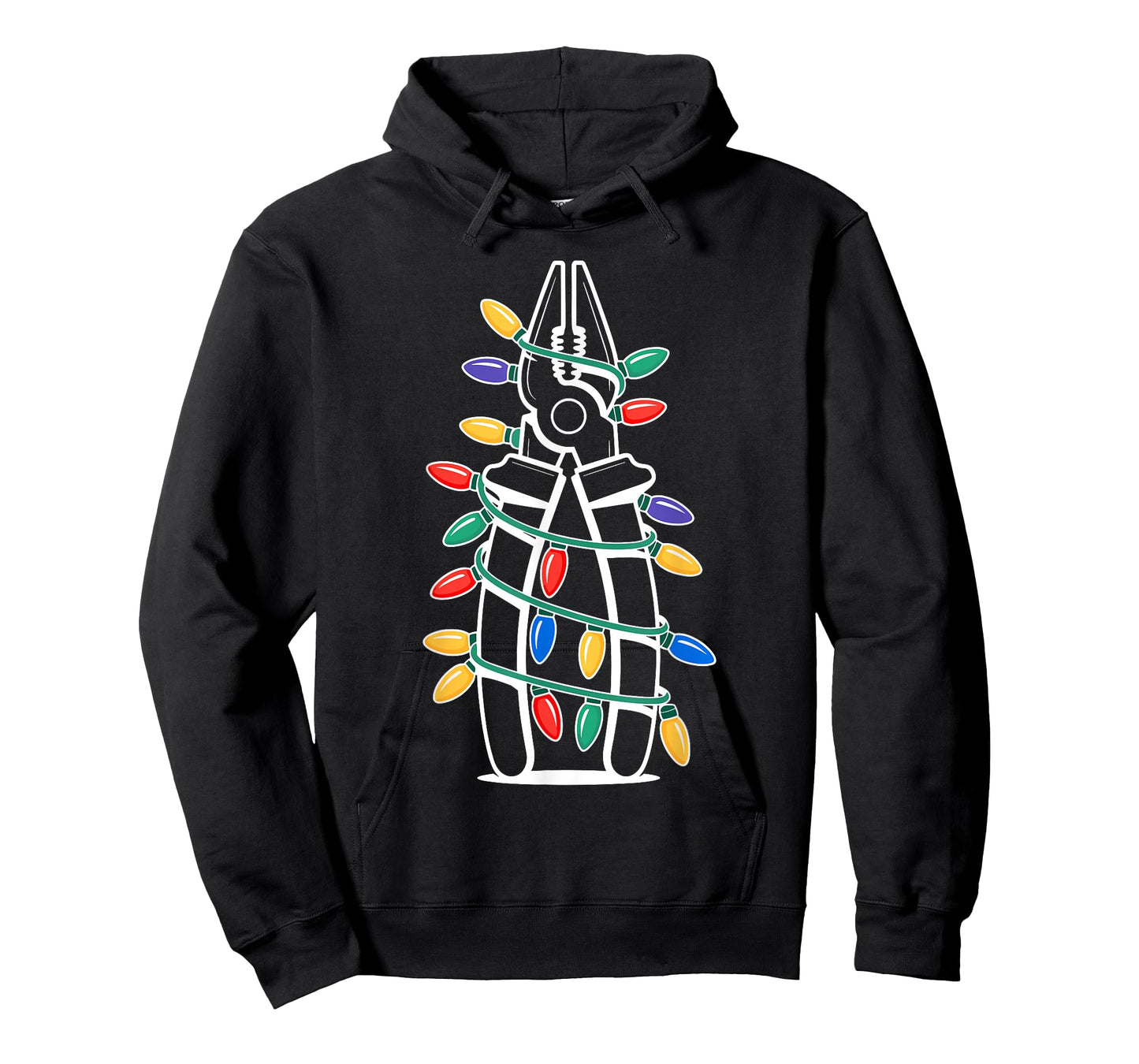 Christmas Lights Pliers Handyman Electrician Technician T-Shirt