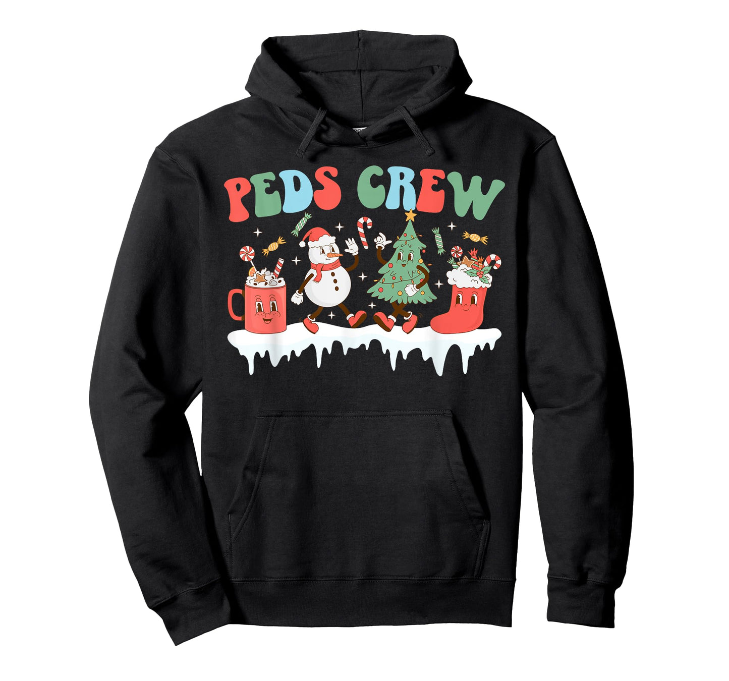Peds Crew Christmas Peds Nurse Xmas Pediatric Nurse Team T-Shirt