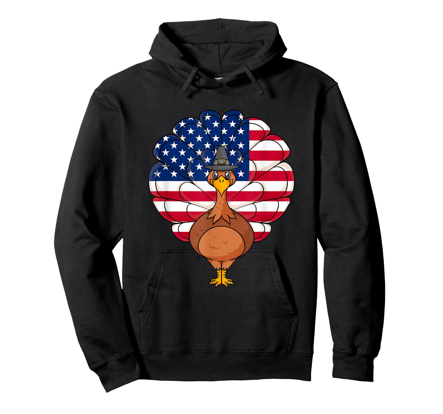 Thanksgiving Turkey American Flag T-Shirt