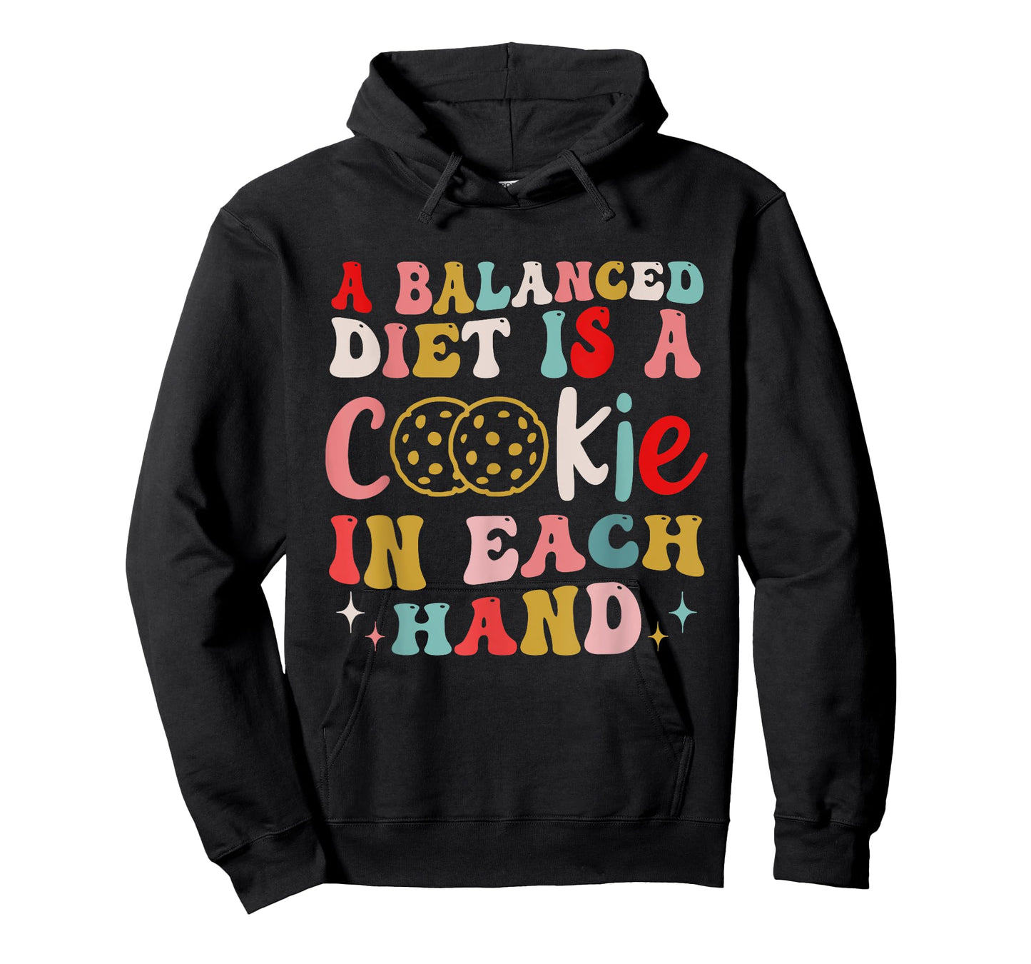 A Balanced Diet Is A Cookie In Each Hand Christmas T-Shirt