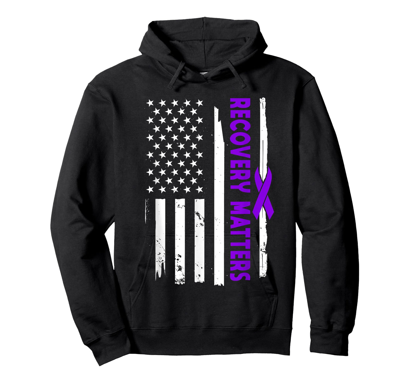 American Flag Recovery Matters - Addiction Recovery USA T-Shirt