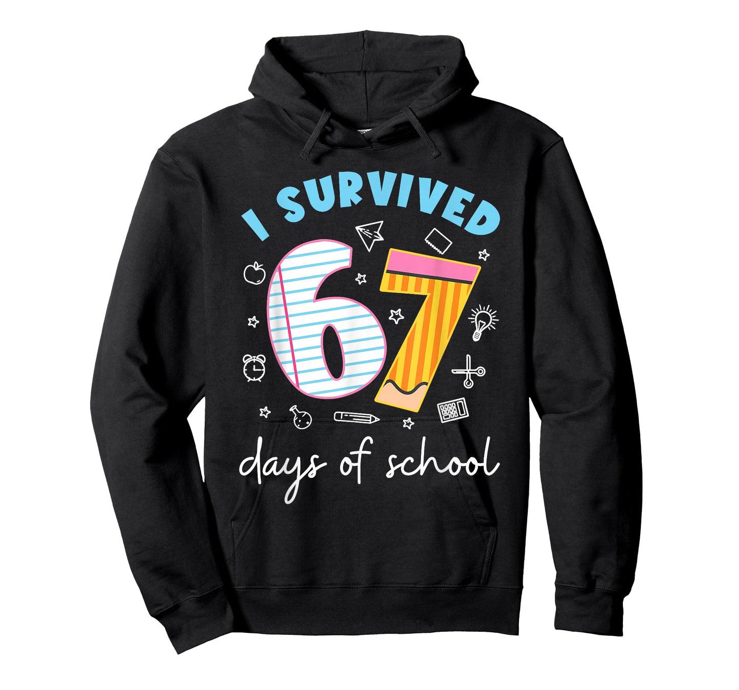 I Survived 67 Days of School Funny Six Seven 6 7 Meme Gen Z T-Shirt