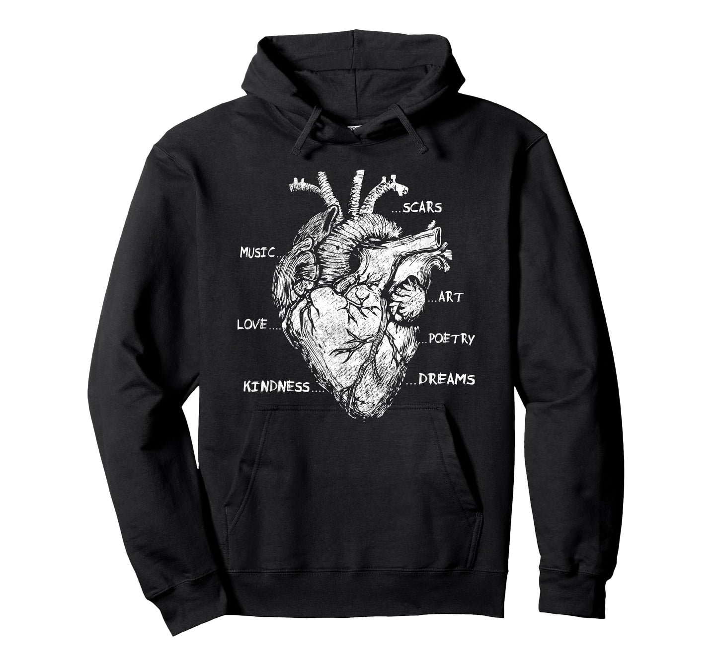 Artistic Heart Anatomical Graphic Kindness Human Anatomy Fun T-Shirt
