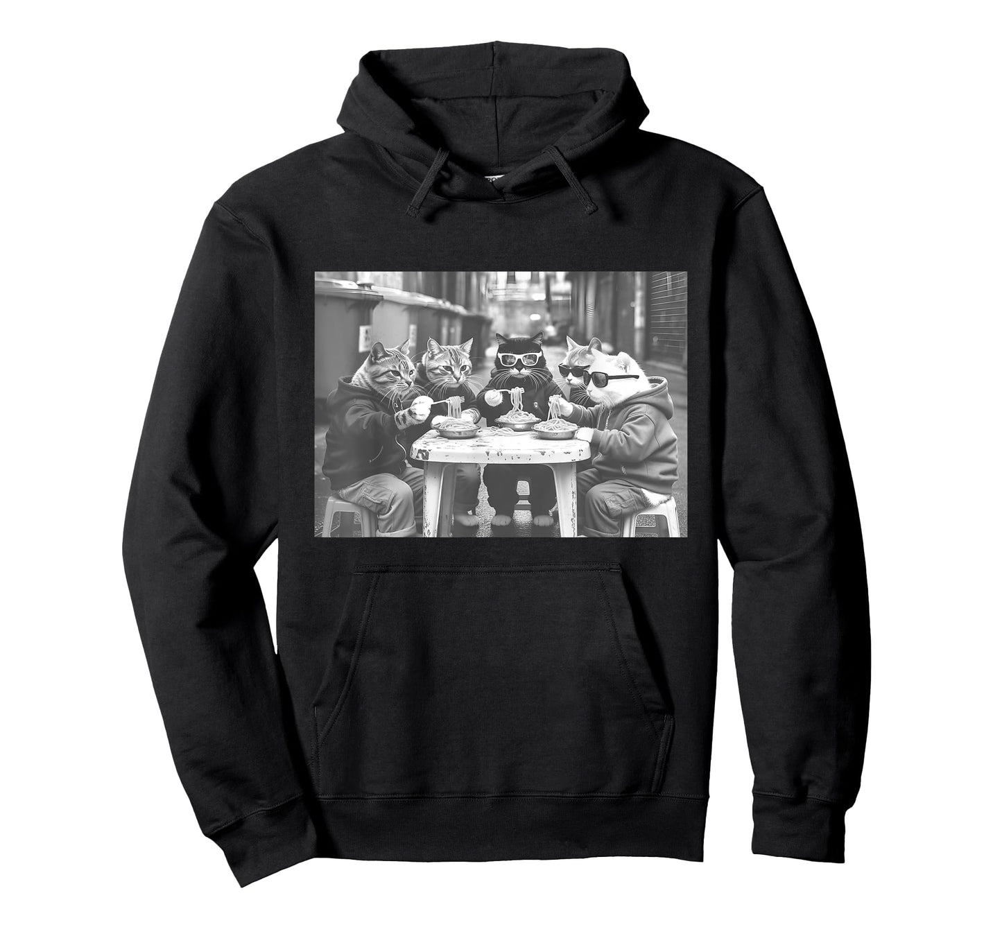 Cat Gang Street Food T-Shirt