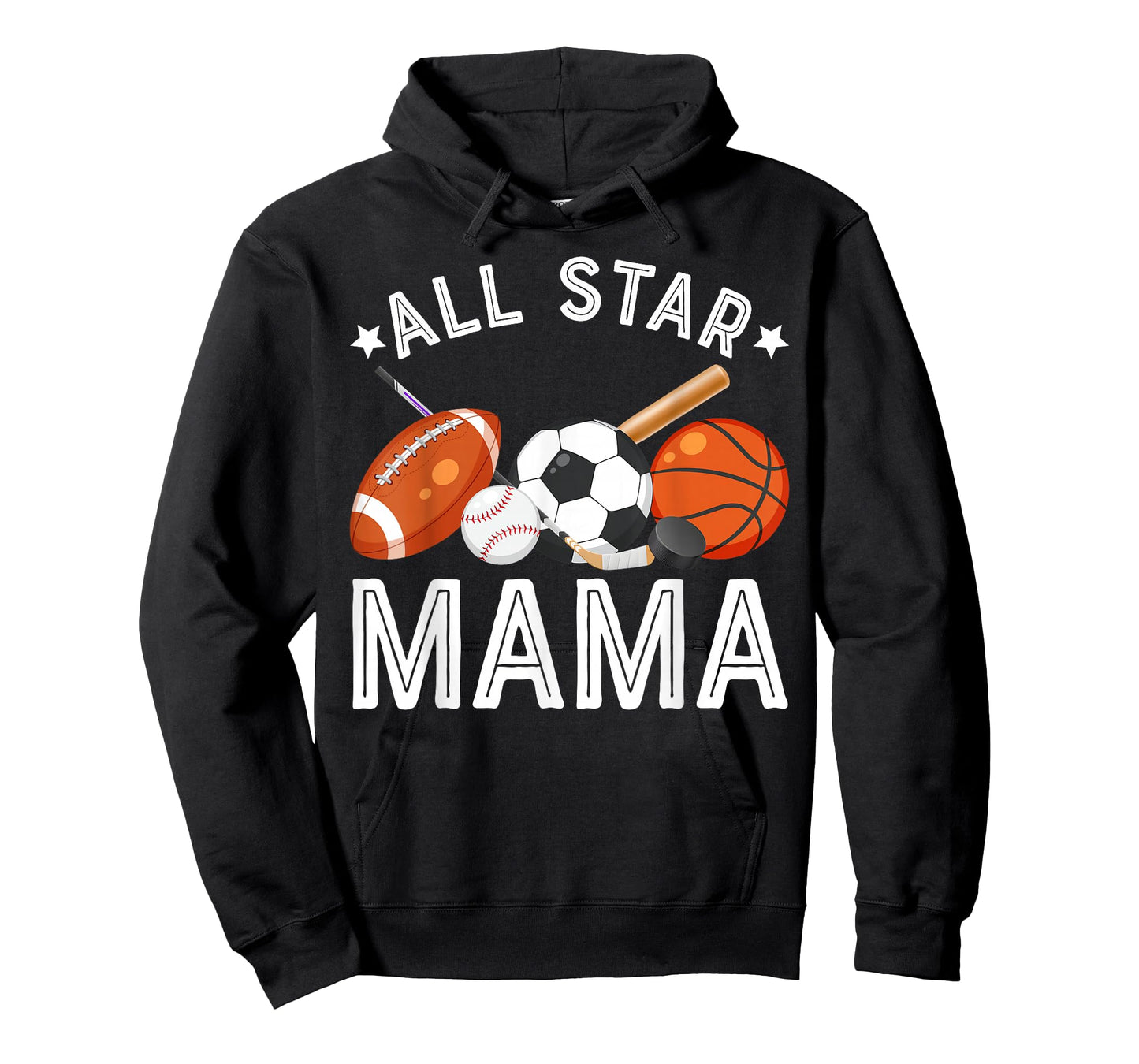 All Star Mama of The Birthday Boy Basketball Soccer Sport T-Shirt