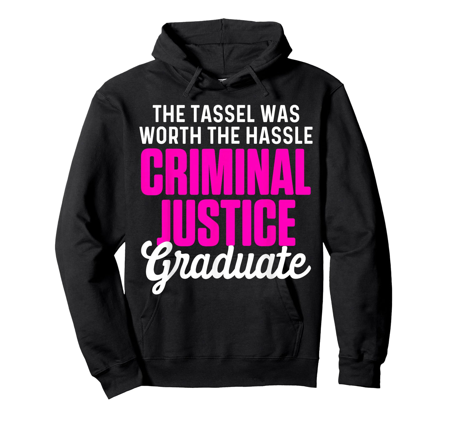 Criminal Justice Degree Graduating Student Designs Women's Black Graduation T-Shirt
