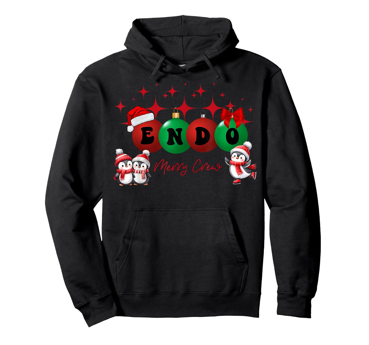 Christmas Endo Crew Endoscopy Nurse GI Colonoscopy Penguin T-Shirt