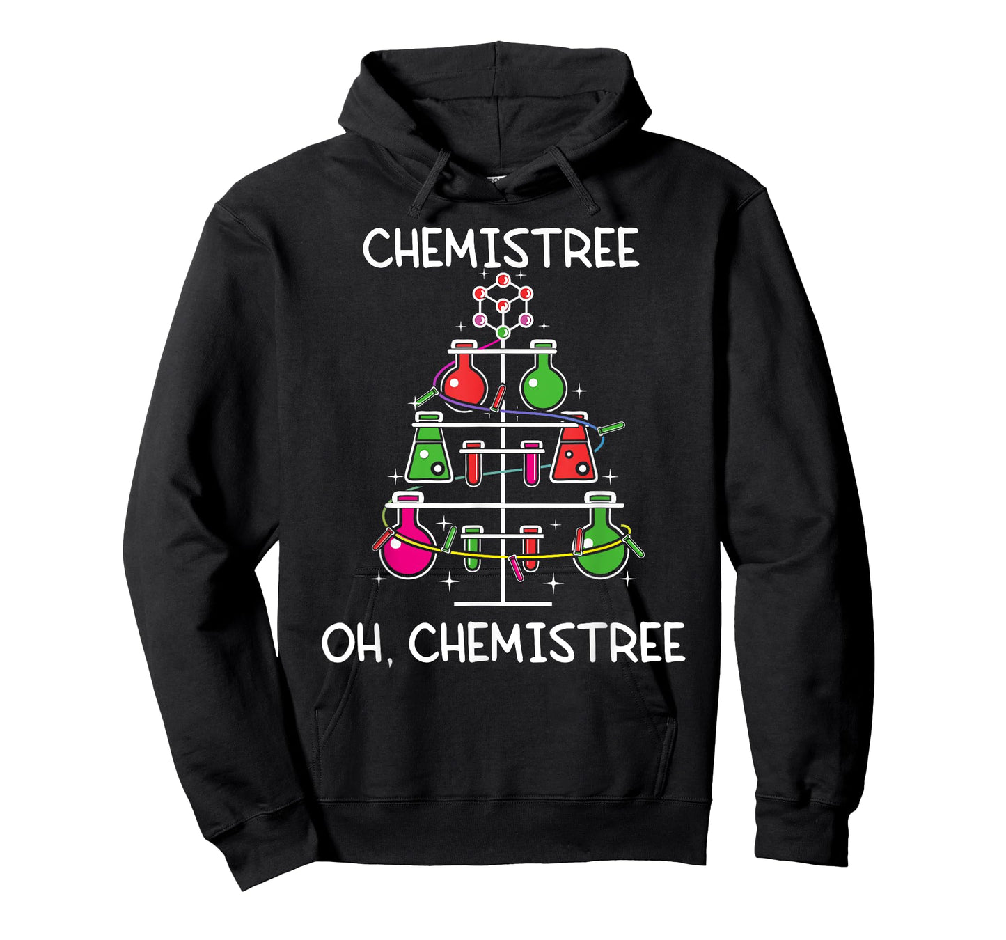 Chemistree Ugly Christmas Tree Sweater Chemistry Science Pun T-Shirt