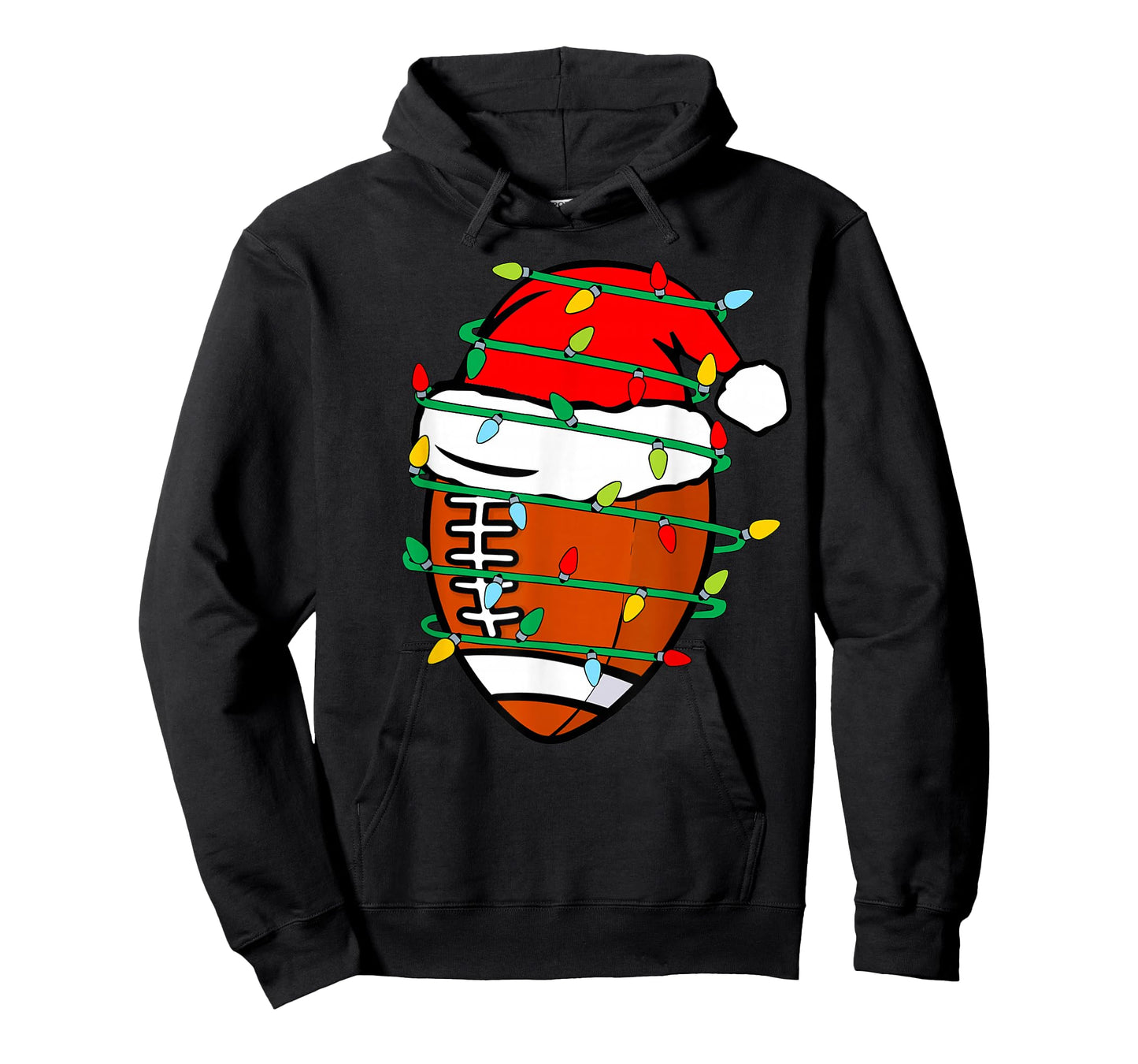 Christmas Football Xmas Santa Sports Kids Boys Men Christmas T-Shirt