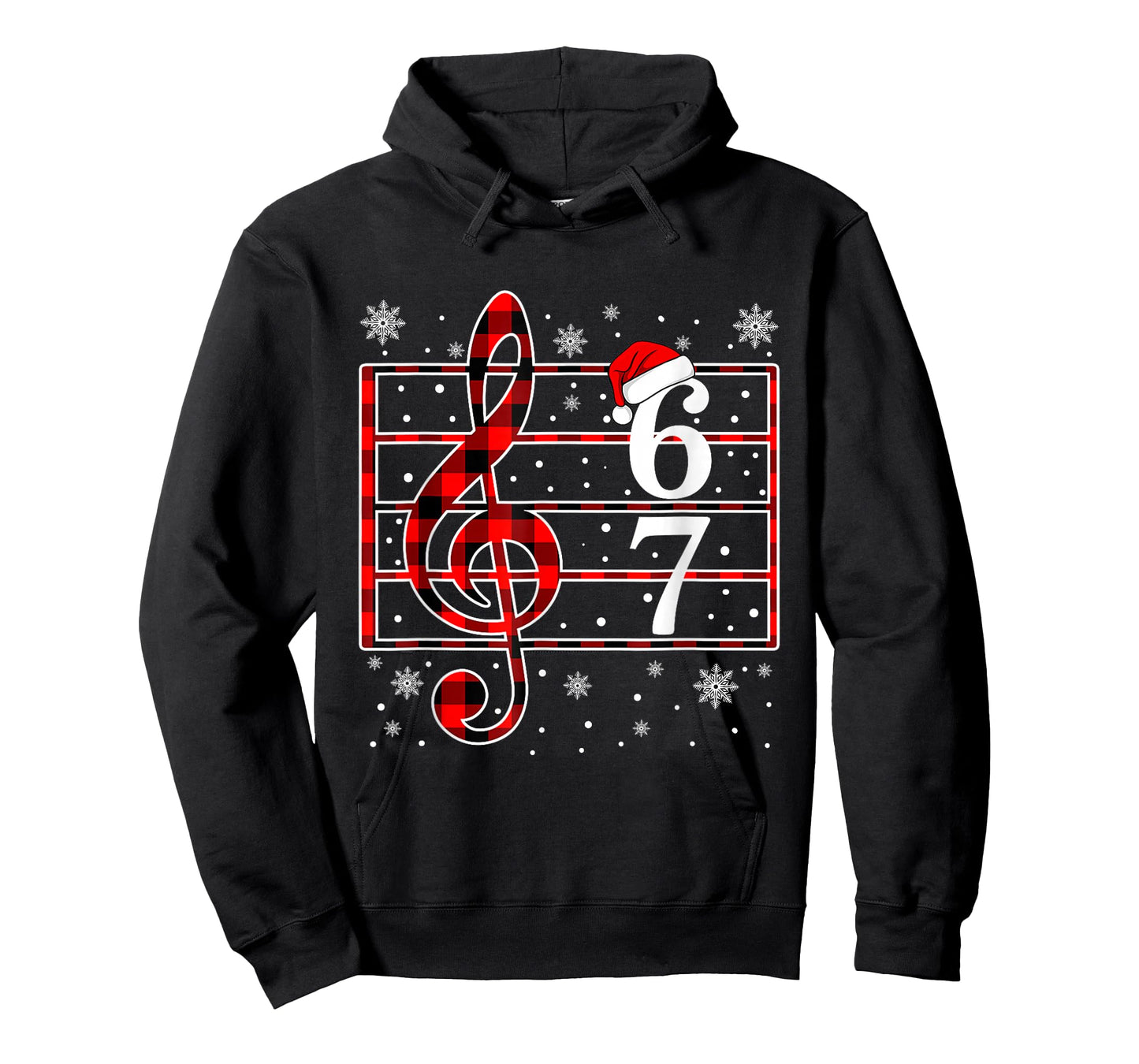 67 Music Meme Slang Musician Santa Music Teacher Christmas T-Shirt