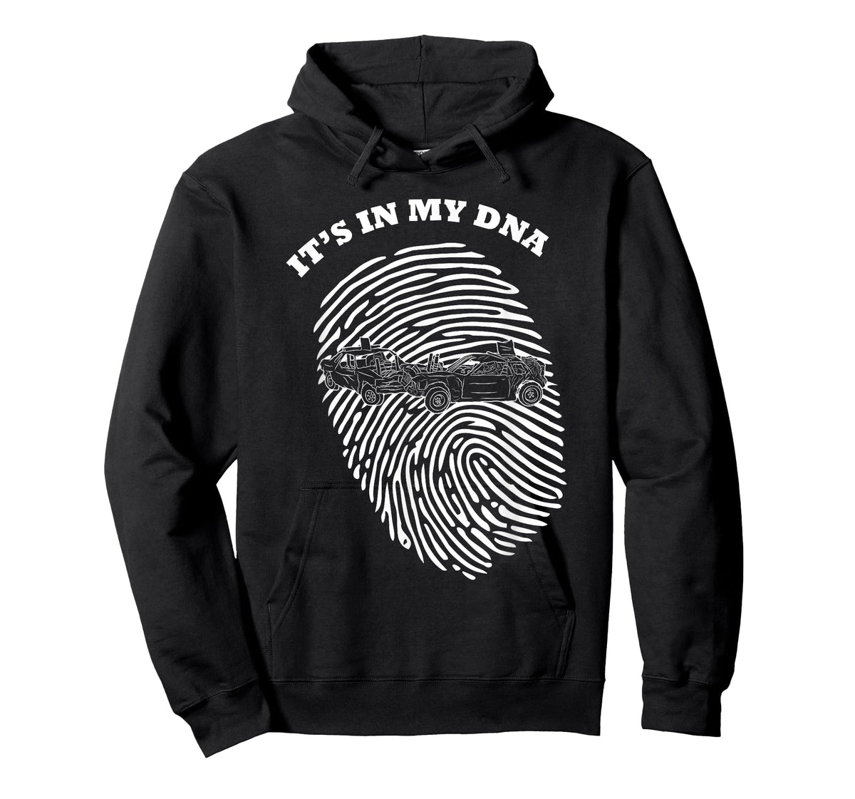 It's In My DNA Demolition Derby Racer Fingerprint Fans Retro T-Shirt