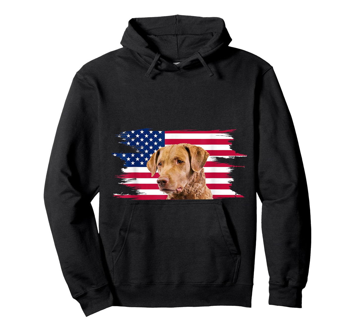 American Flag Dog Chesapeake Bay Retriever T-Shirt