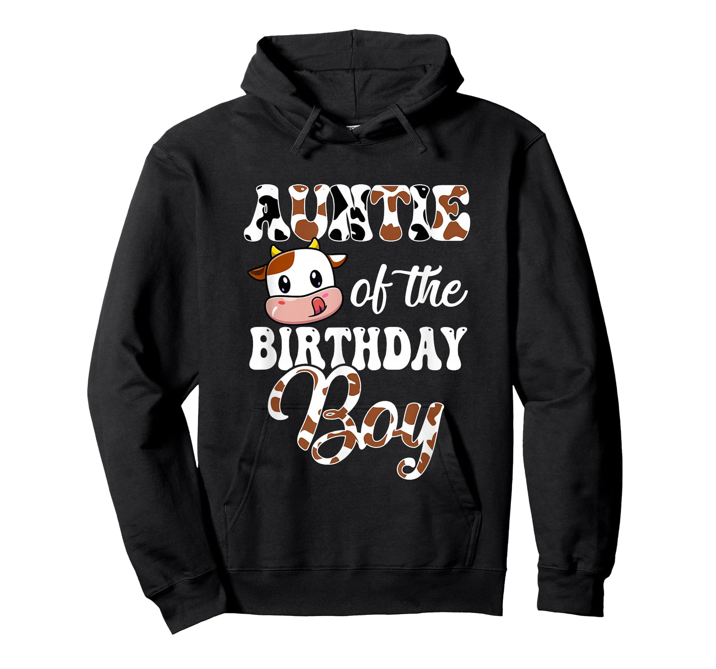 Auntie Of The Birthday Boy Cow Farm 1St Birthday Boy T-Shirt