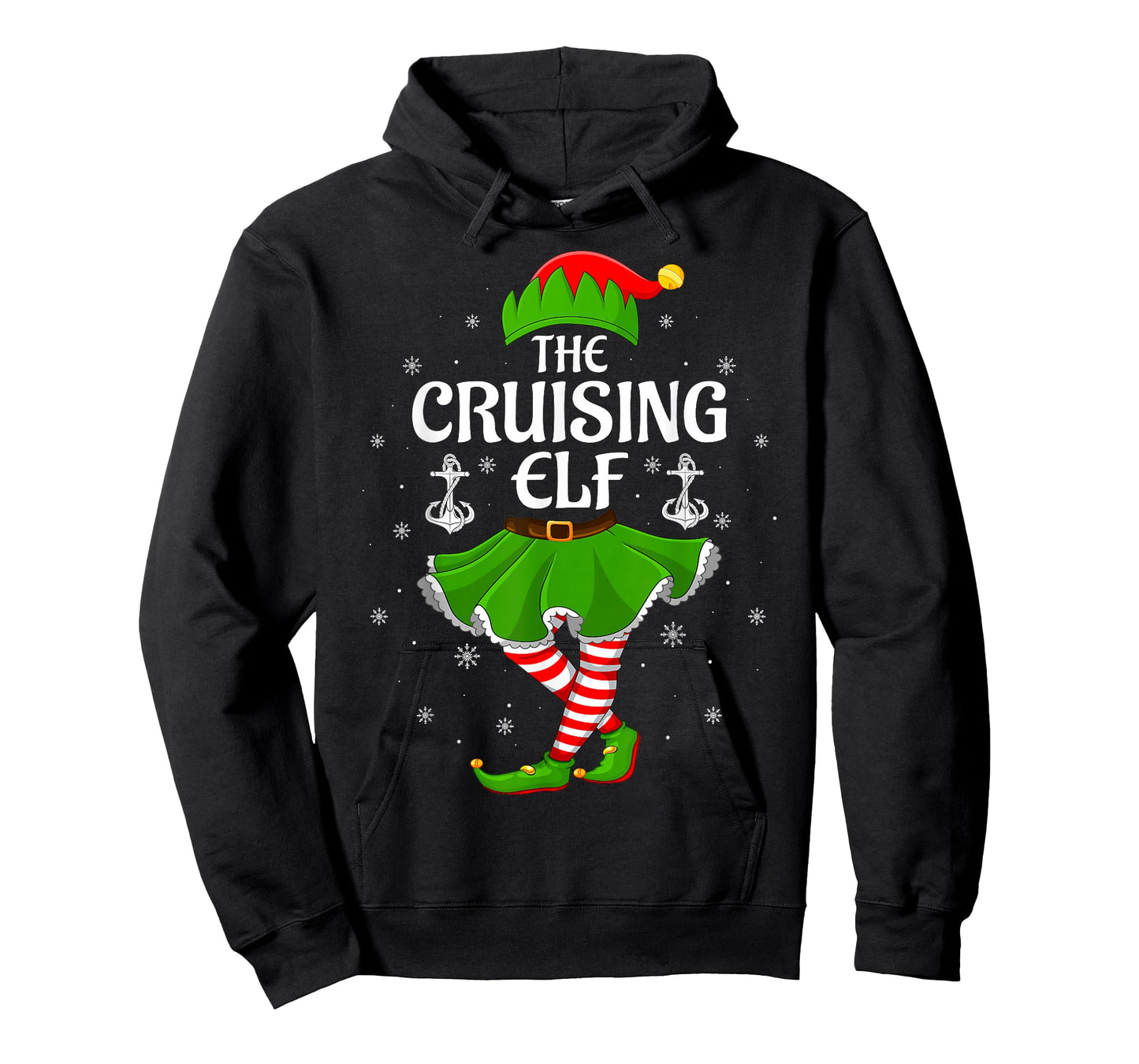 Cruising Elf Christmas Family Girls Women Elf Squad Xmas T-Shirt