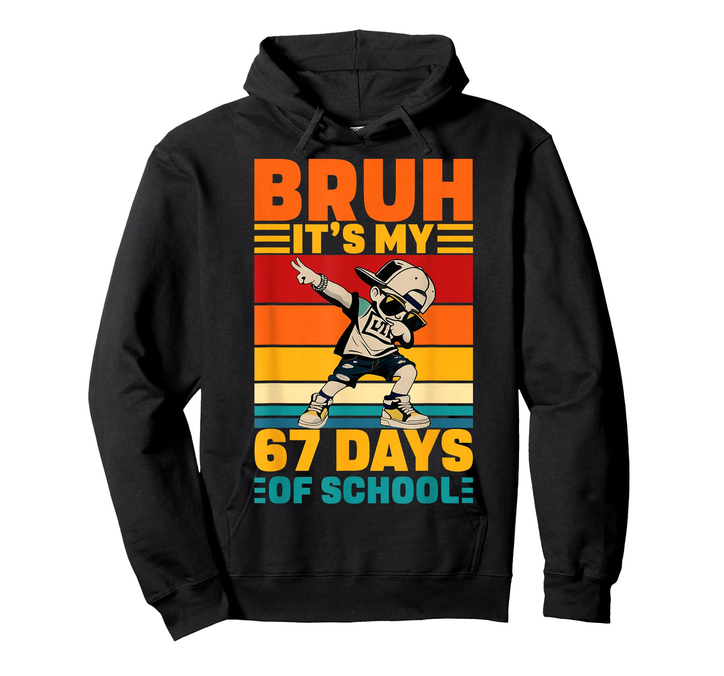 Bruh It's My 67 Days of School Dabbing Boy Funny Six Seven T-Shirt
