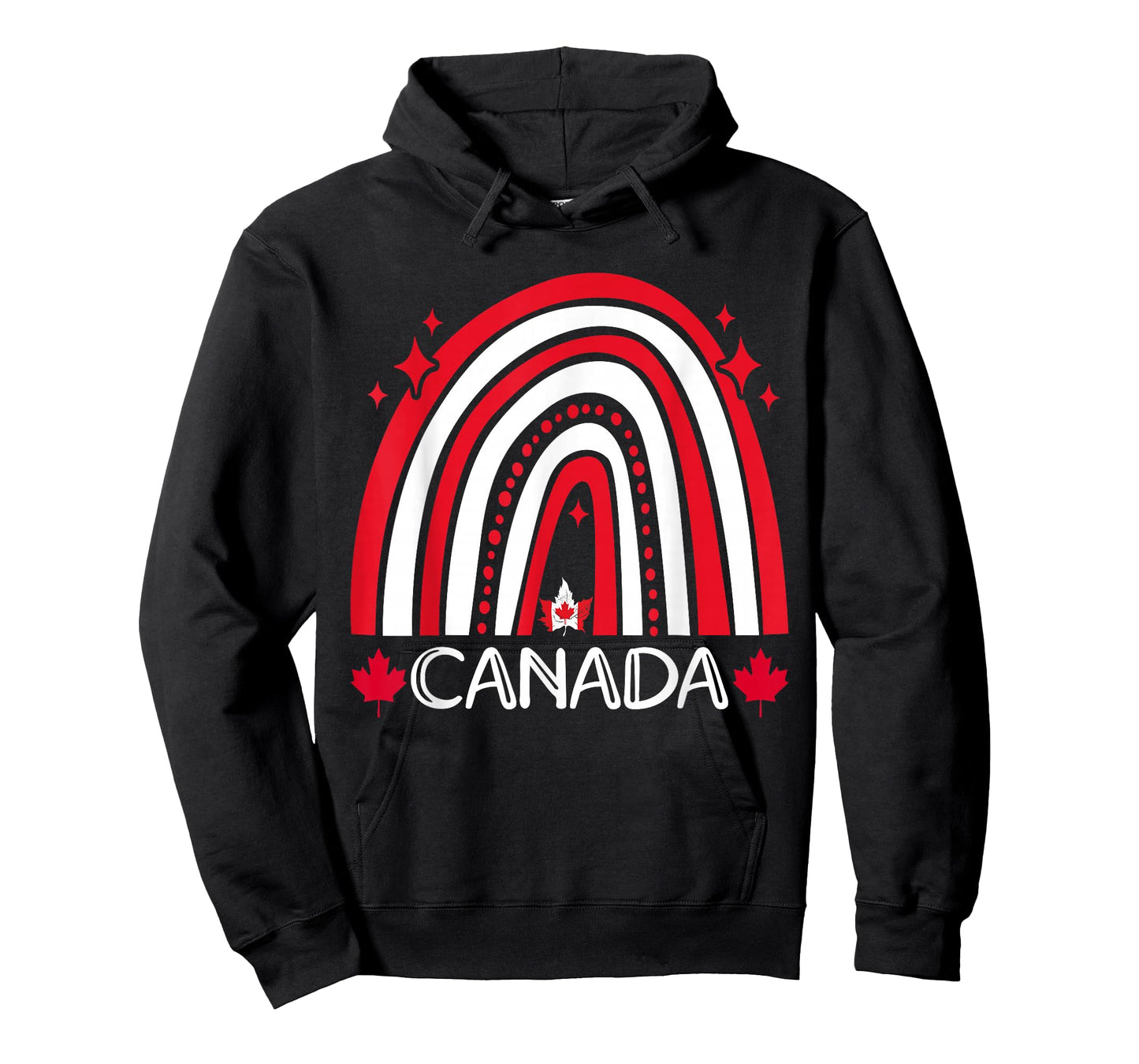 Funny Canada Maple Leaf Canadian Roots American Rainbow Kids T-Shirt