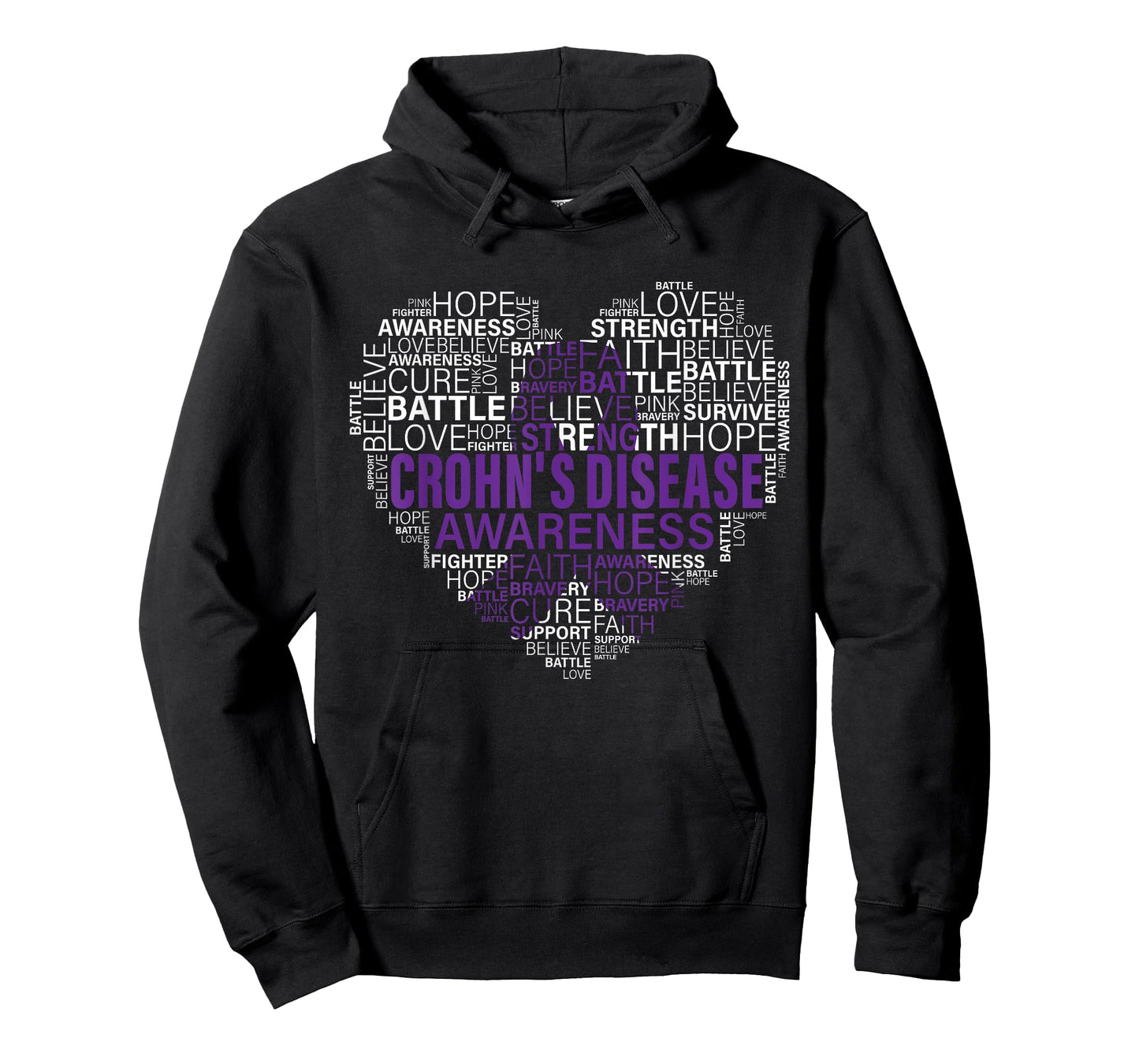 Crohn's disease Awareness Fight Hope Support Strong Warrior T-Shirt