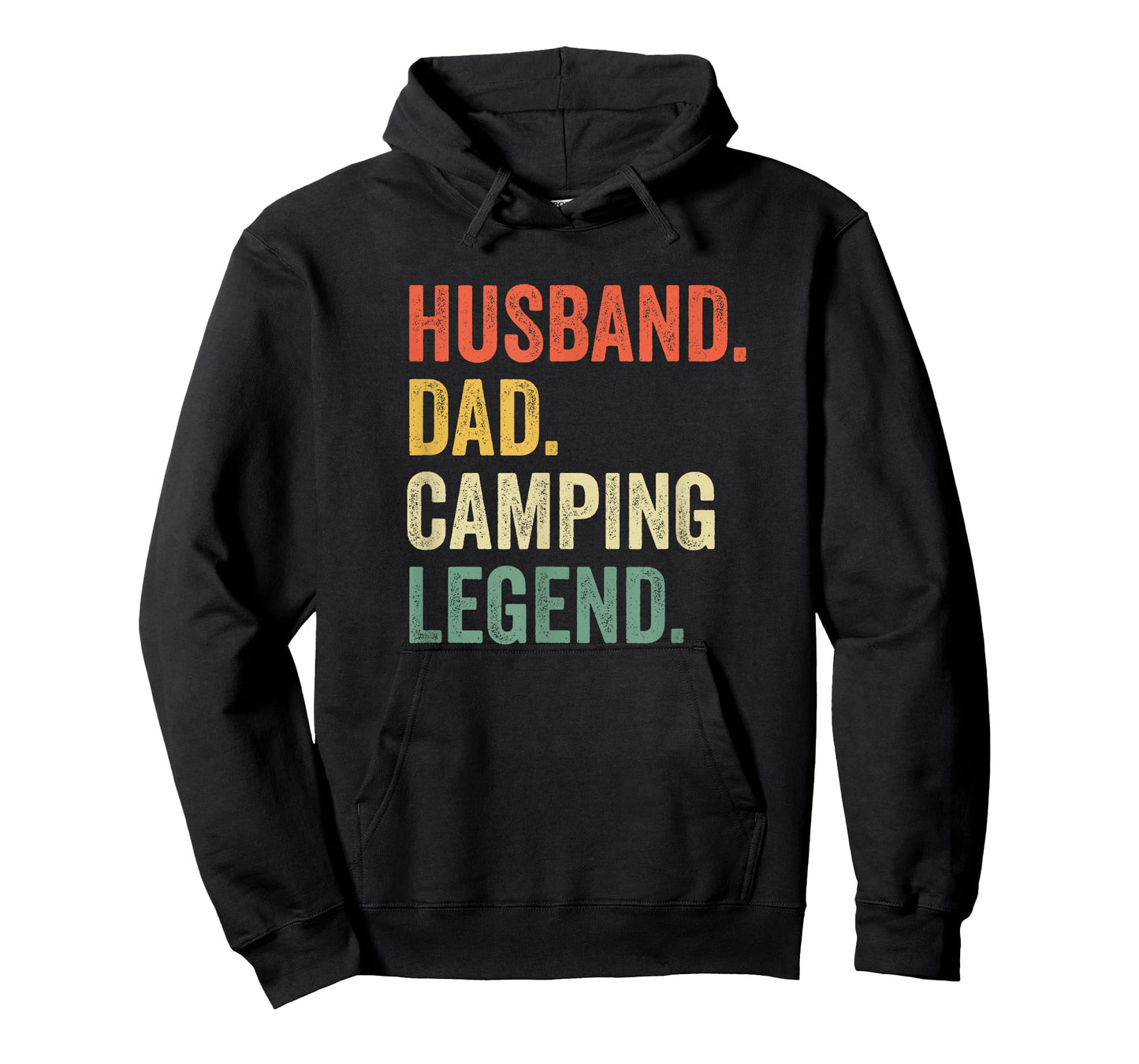Funny Camper Husband Dad Camping Legend Vintage Father's Day T-Shirt