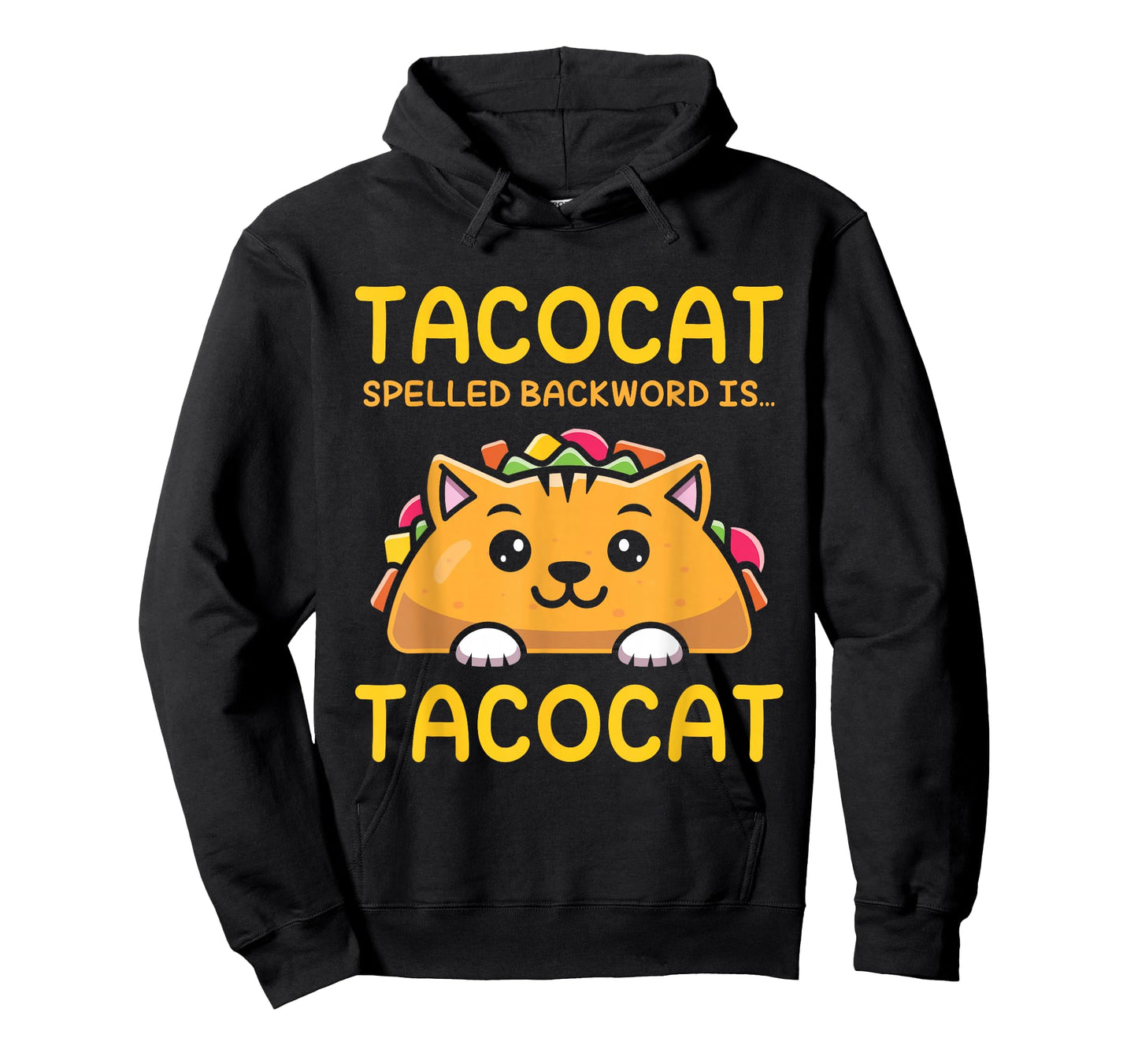 TACOCAT Spelled Backward Is TACOCAT - I Love Cats And Tacos T-Shirt