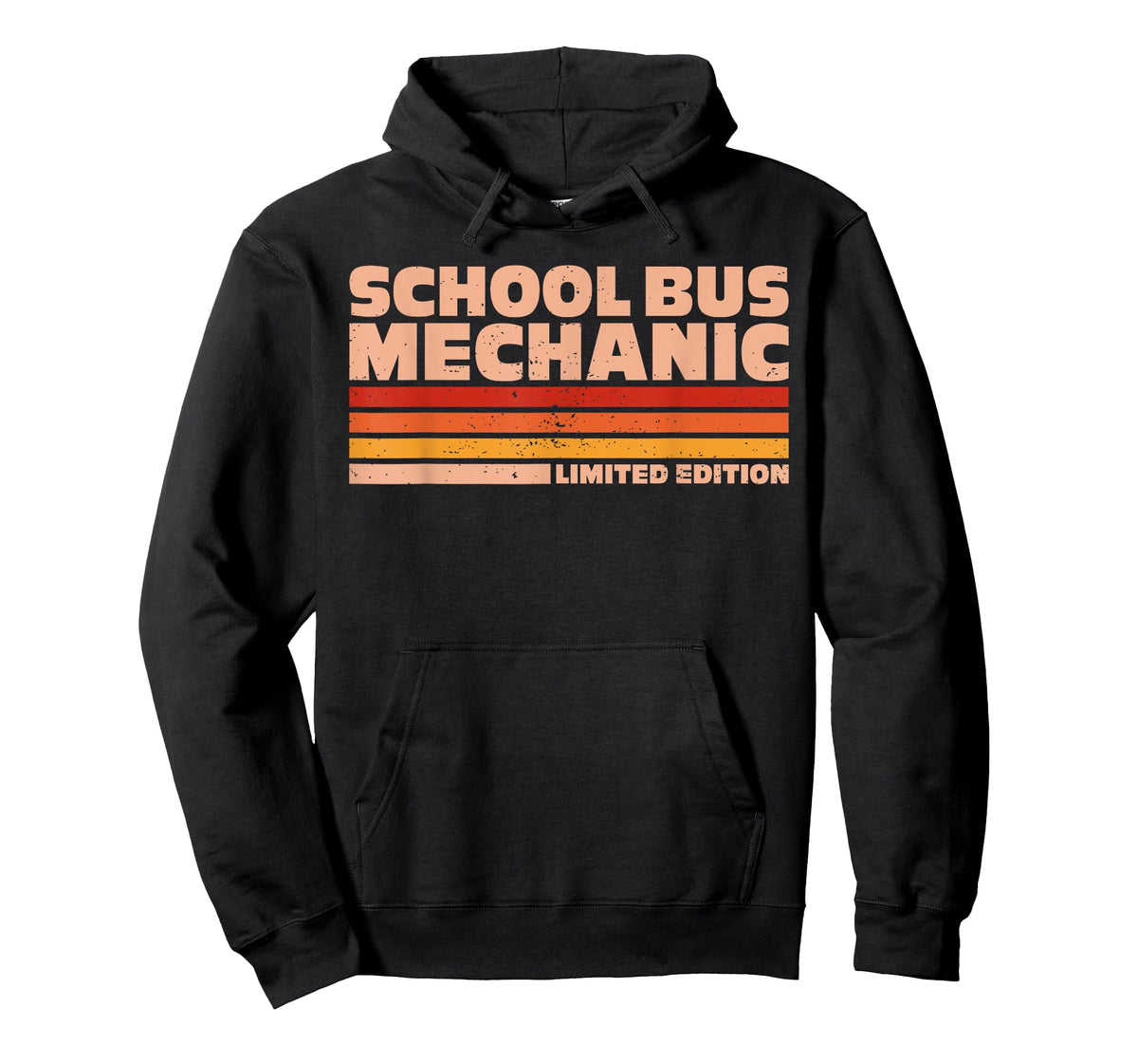 School Bus Mechanic Retro Sunrise T-Shirt