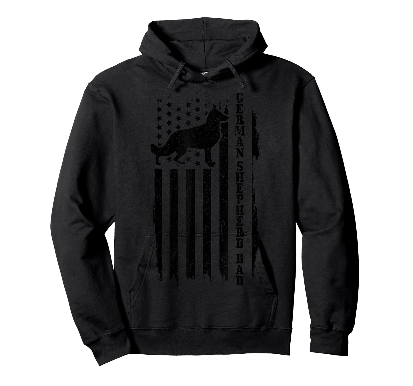 German Shepherd Dad Vintage Flag Patriotic Dog T-Shirt
