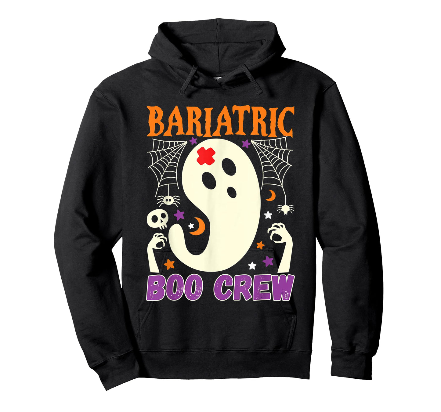 Bariatric Boo Crew Nurse Halloween Nurses Cute Ghost Women T-Shirt