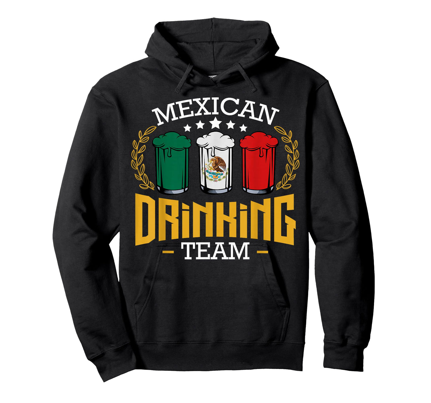Beer Mexican Drinking Team Mexico Flag Funny Beer Pub Party T-Shirt