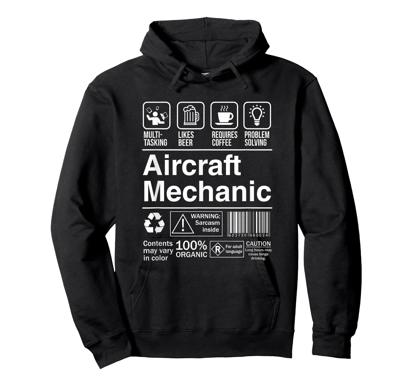 Aircraft Mechanic Product Label Funny Gift T-Shirt