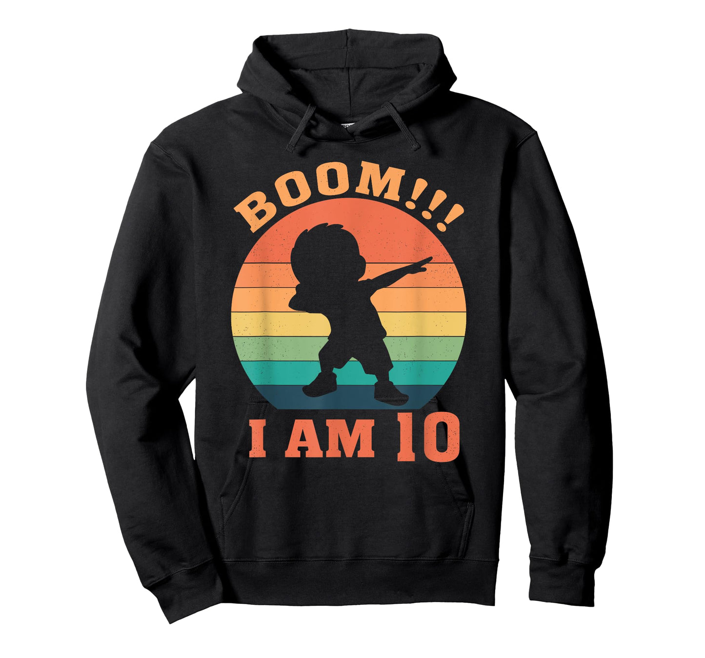 Boom I'm 10 Years Old 10th Birthday Party Dabbing Kids T-Shirt