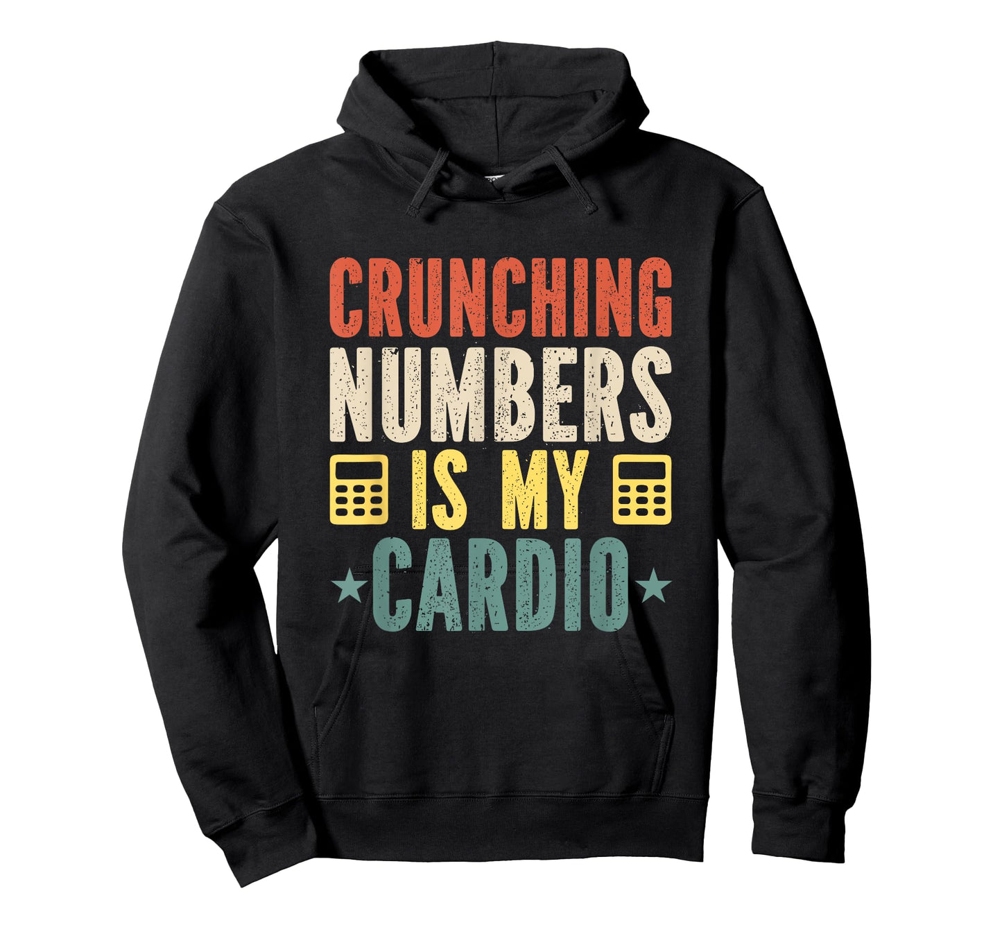 Crunching Numbers is My Cardio Funny Accounting Vintage T-Shirt