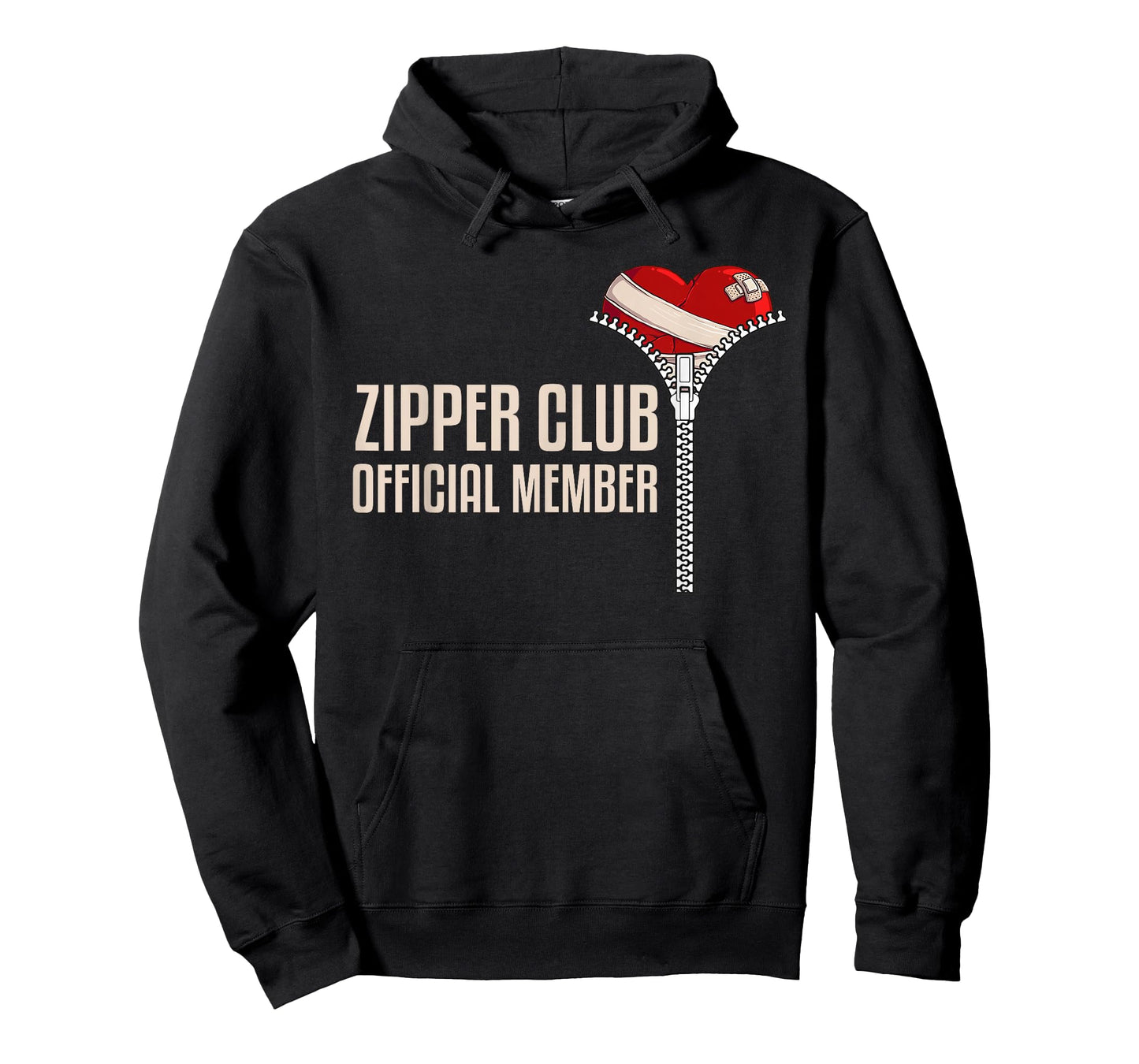 Cool Open Heart Surgery Art Men Women Zipper Club Recovery T-Shirt