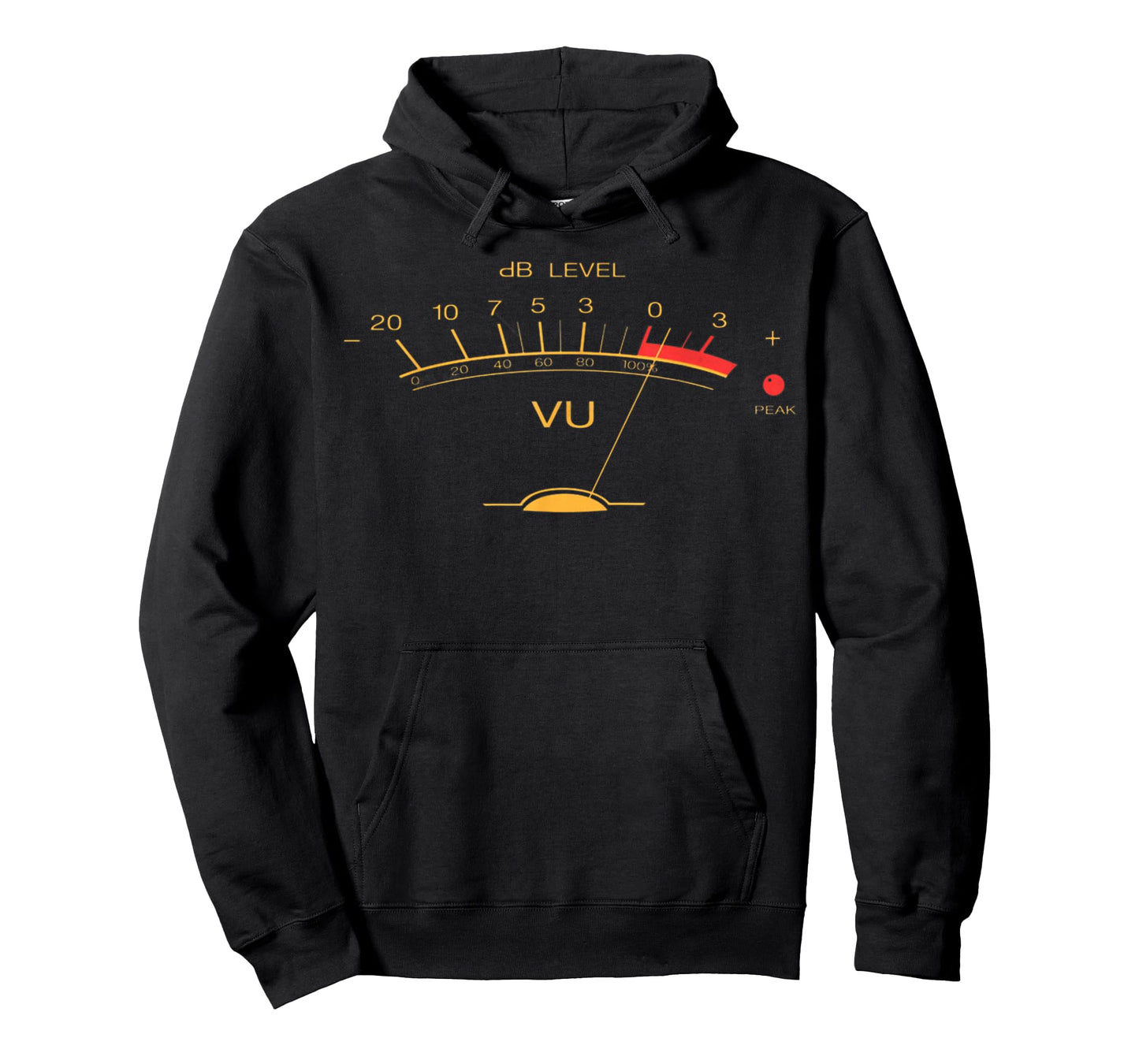 Audio Engineer Retro VU Meter Hi-Fi Vintage Stereo Music T-Shirt