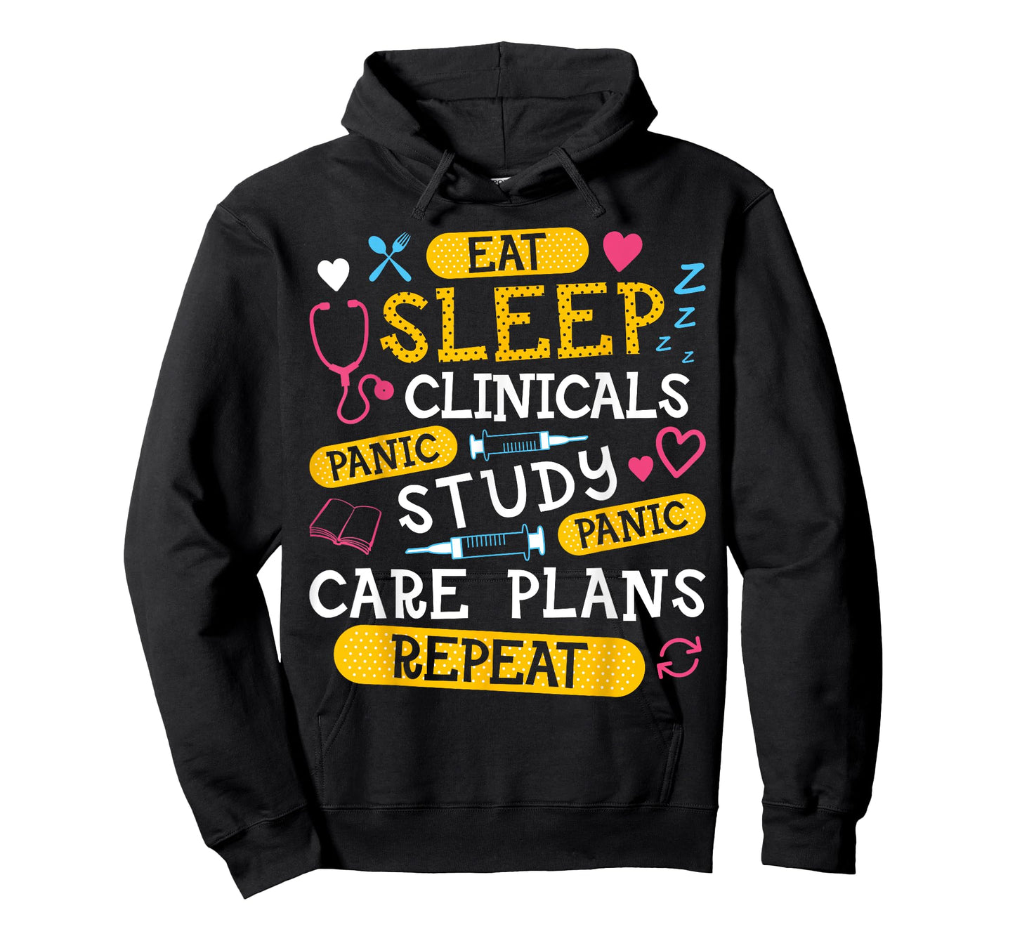 Clinicals Nurse Funny RN Nursing School Women CNA LPN Nurses T-Shirt