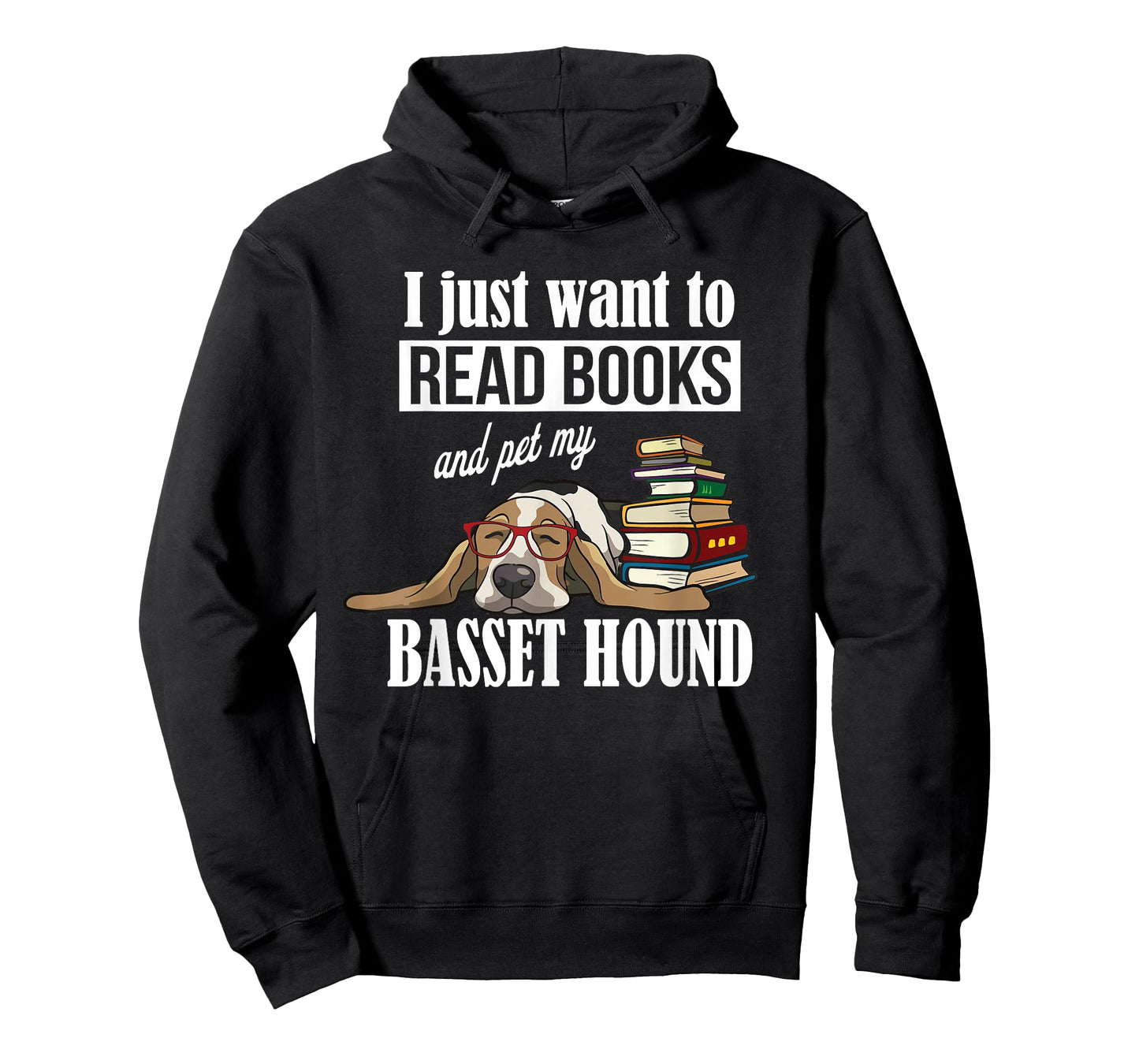 Cute Kids Read Books & Pet My Basset Hound Dog Lover T-Shirt