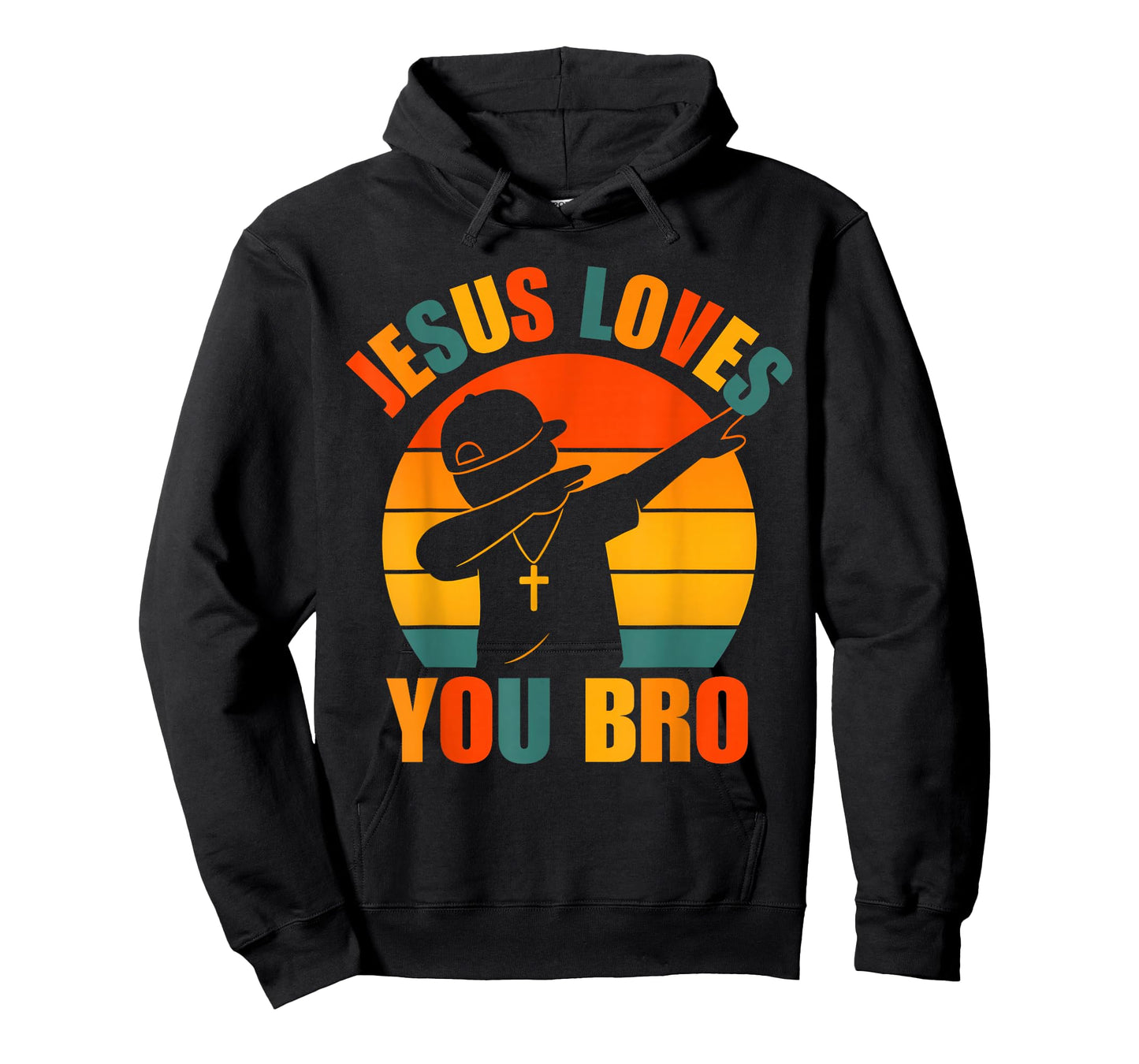 Jesus Love You Bro Dabbing Boy Christian Kids Boys Saying T-Shirt