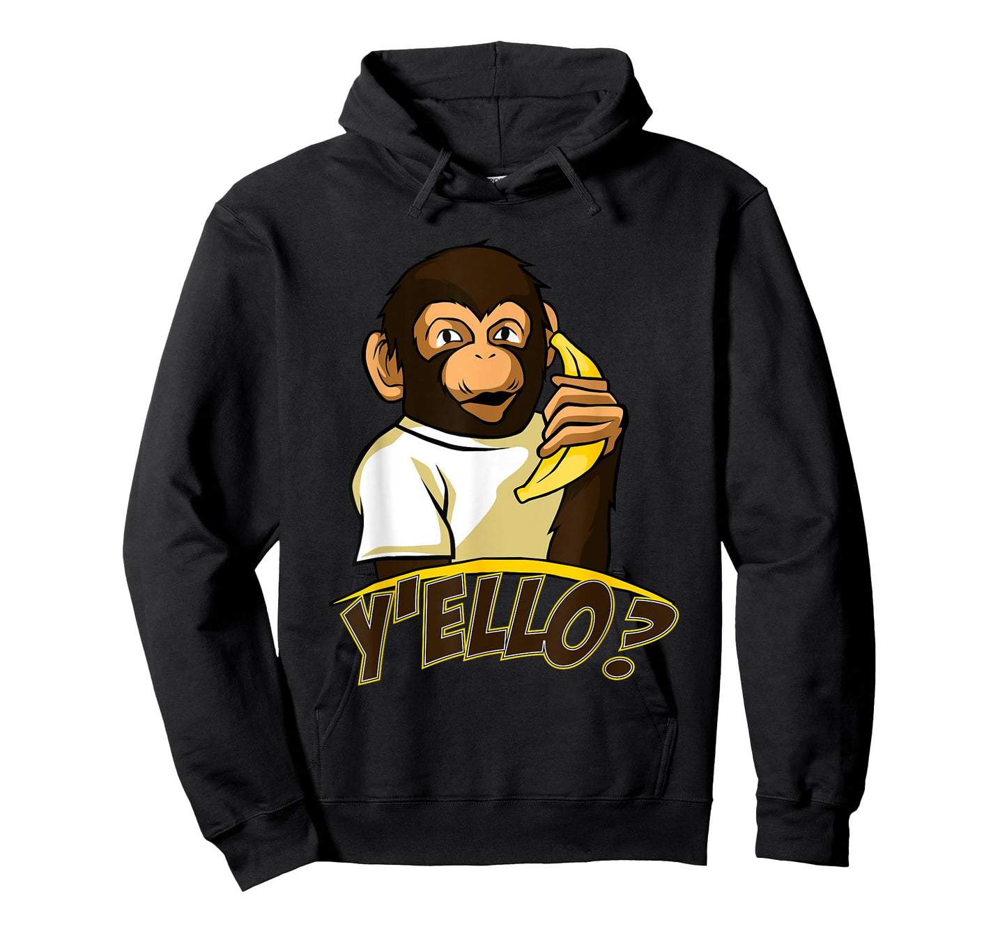 Yello Funny Talking Monkey On Banana Phone T-Shirt T-Shirt