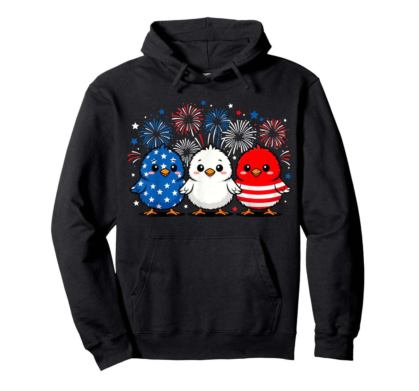 Chicks USA Flag Patriotic Chicken Lover 4th of July America T-Shirt
