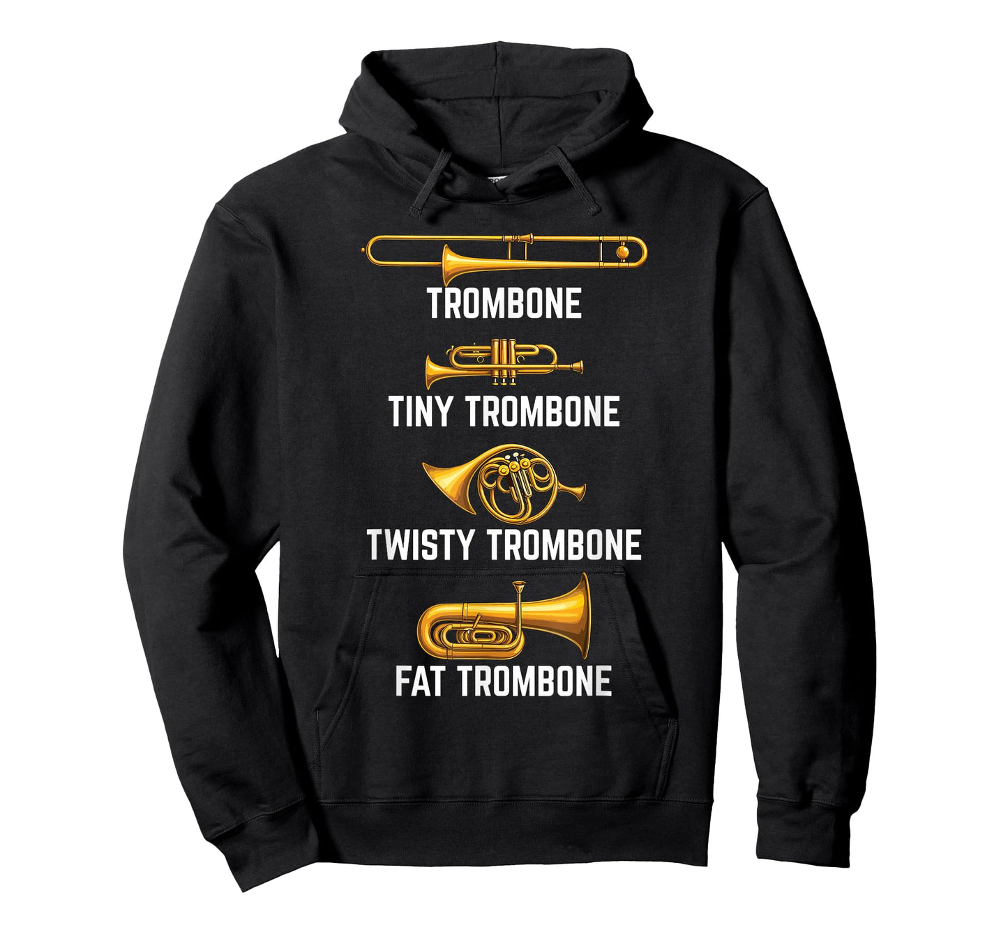 Funny Trombone Art for Men Women Jazz Music Trombone Player T-Shirt